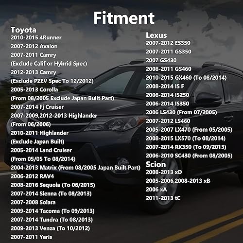 Miniatura 3 de Tapa de gasolina 77300-06040 para Toyota 4Runner Avalon Camry Corolla Fj Cruiser Highlander Land Cruiser Matrix Sequoia Sienna Tacoma Tundra Venza,