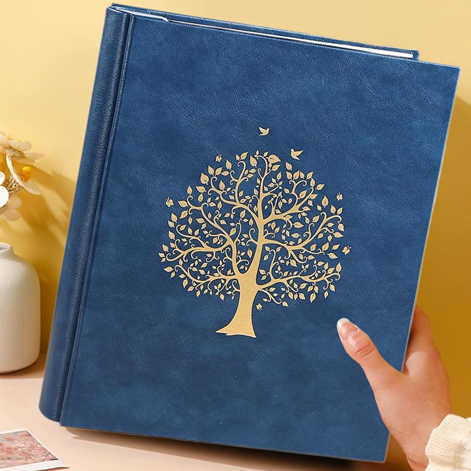 Fotoalbum Buch Modernes 18 cm Album mit großem Fassungsvermögen für 400 | Hochzeitsfotoalbum Hochzeit, , Abschluss, Reise, Urlaub, , Schule, , Gedenken
