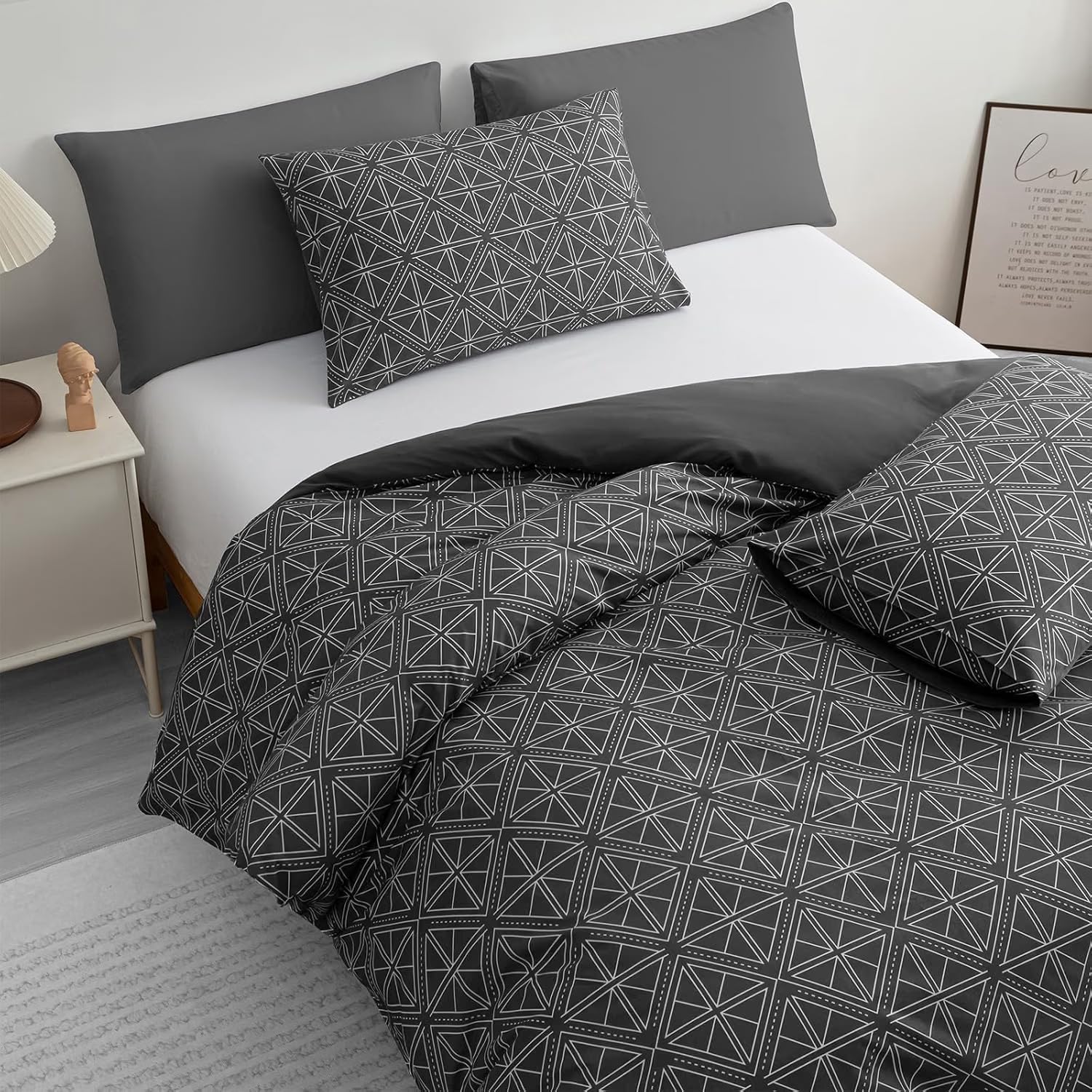 Pamposh Single Duvet Cover Set – Brushed Microfibre Reversible Duvet Cover