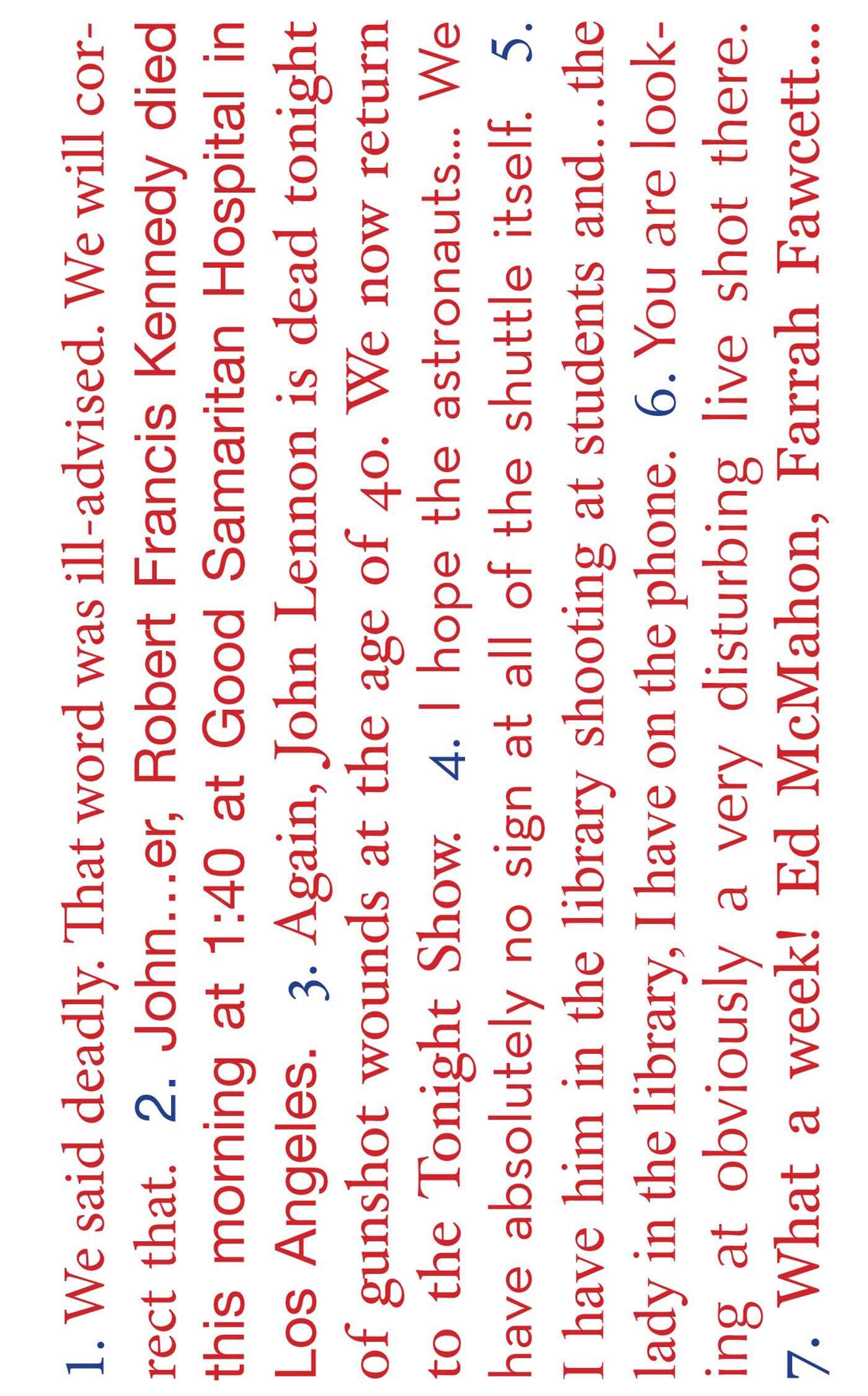 Seven American Deaths And Disasters