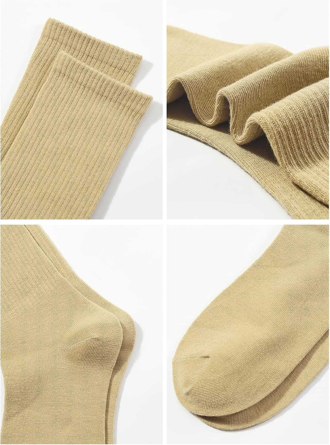 HAVE A TREE 3-6 Pack Womens Crew Lightweight Thin Casual Calf Socks Size 6-11 - Image 3