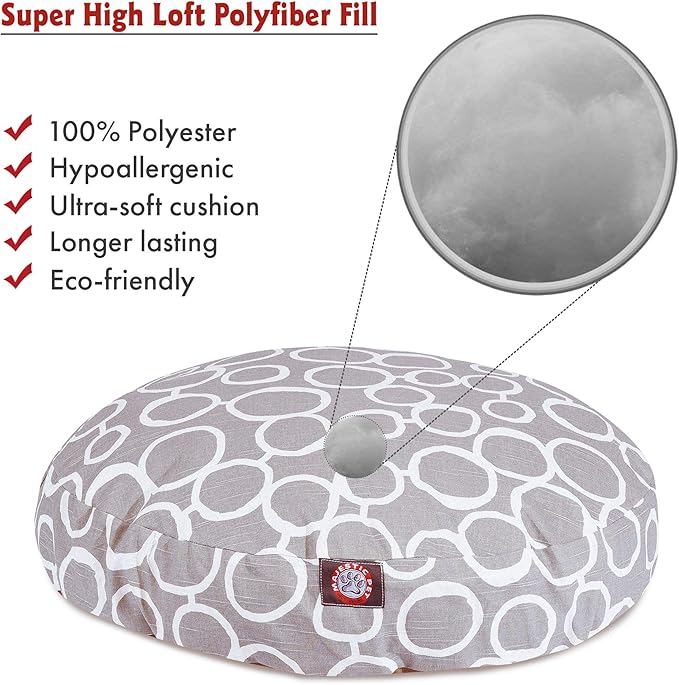 Cama Redonda para Perro Mediana 91 cm Funda Removible miniatura 2