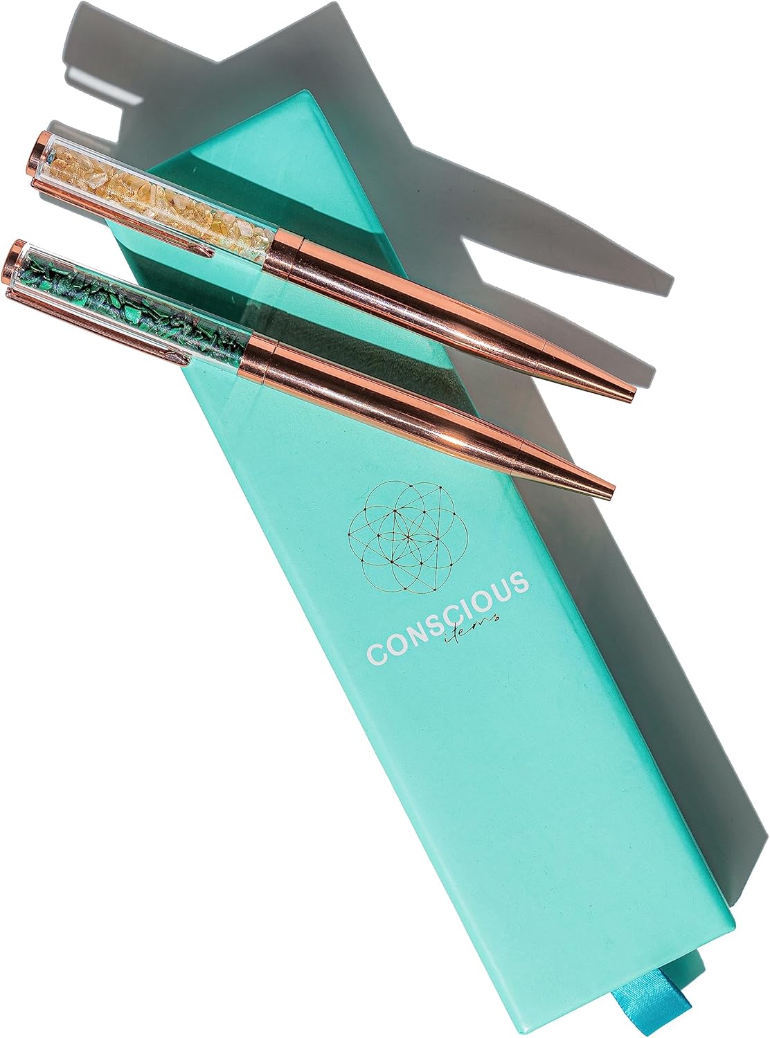 Conscious Items Abundance and Prosperity Pen Set Pyrite and