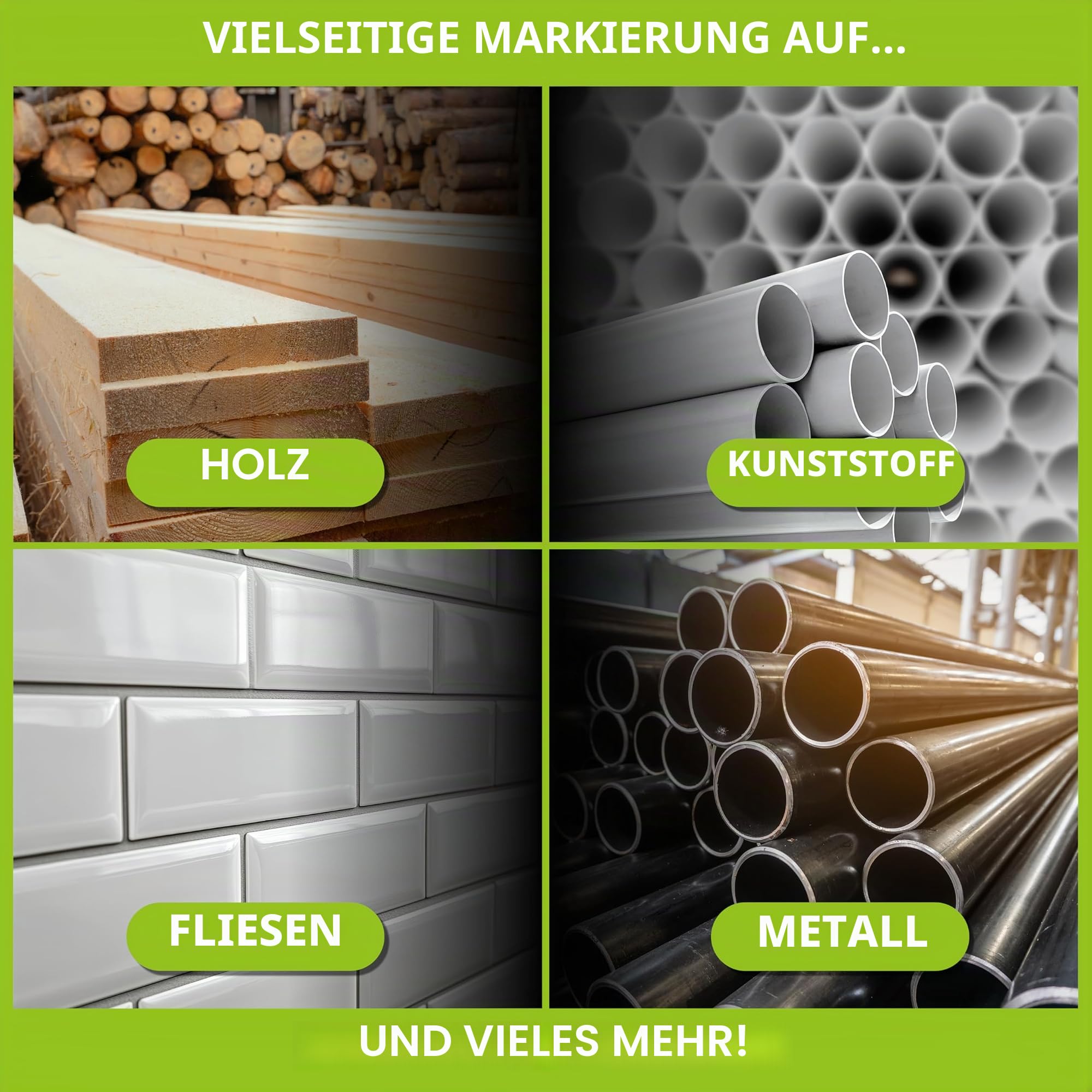 Tracer ProScribe Anreißwerkzeug Set – Multifunktions-Ritzgerät mit Tieflochmarker, 6 Ersatzminenhalter & Tasche | 15 Markieranwendungen | Anreißgerät für Holz, Fliesen & Metall