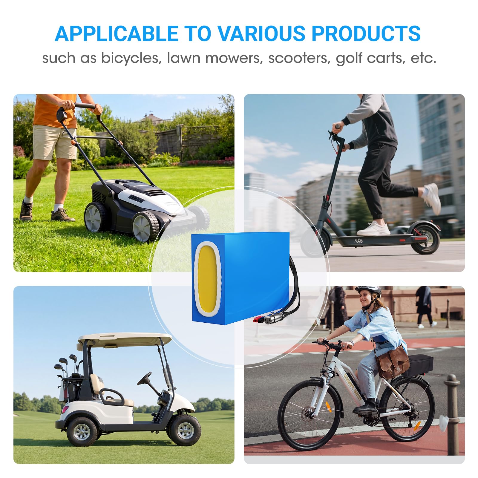 Batterie au Lithium 60V 25 Ah pour vélo électrique 2000w 2500W | Batterie avec un chargeur rapide 3A - Batterie pour trottinette électrique tricycle électrique fauteuil roulant
