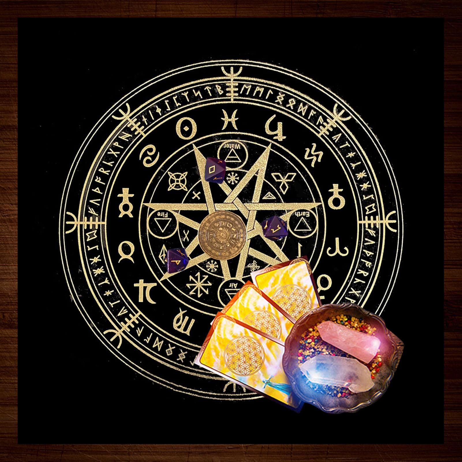 Tarocchi Tovaglia Metafisica Gioco Da Tavolo Mat Divinazioni Tovaglia