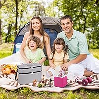 Vista 2 de Estuche de almacenamiento DDgro para Toniesbox 2, bolsa de transporte para el set de inicio Tonie, personajes de Tony, caja de reproductor de audio