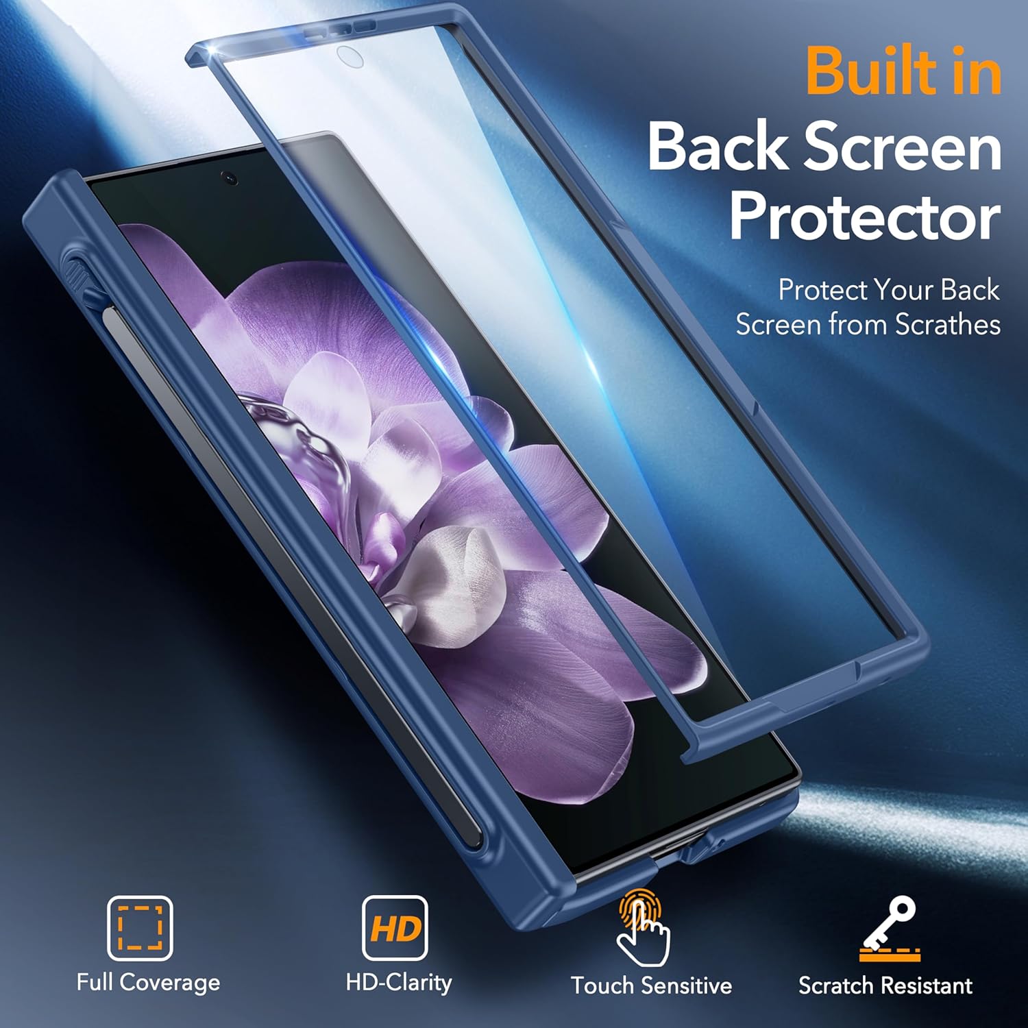 Oneagle Magnetic for Samsung Galaxy Z Fold 7 Case Built in Screen Protector Translucent [Fit for MagSafe] [S Pen Holder Slot] [Hinge Protection] MIL-Grade Shockproof Matte Case for Galaxy Z Fold 7