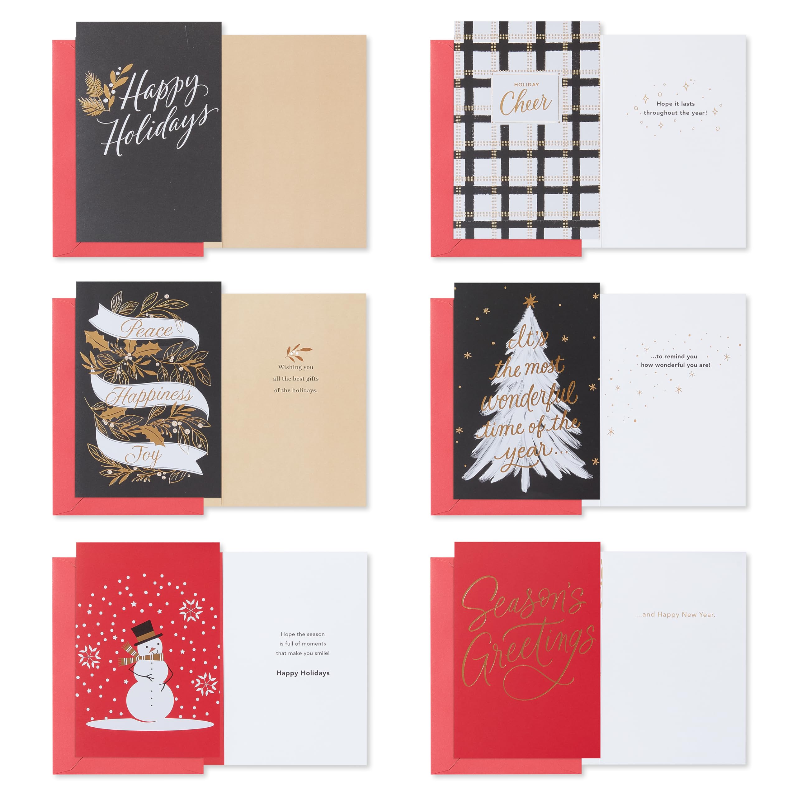 American Greetings Biglietti Di Natale Con Buste, Motivi