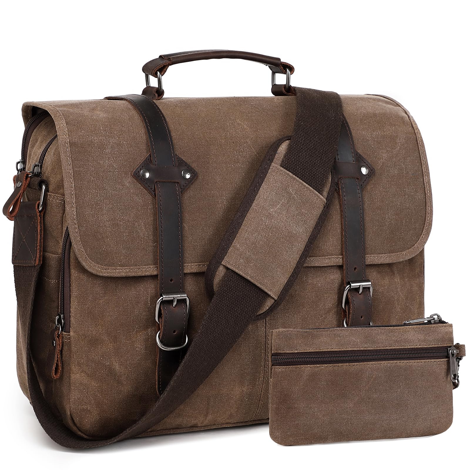 Amazon.com: Yamons Messenger Bag 3, Coffee : Clothing, Shoes & Jewelry