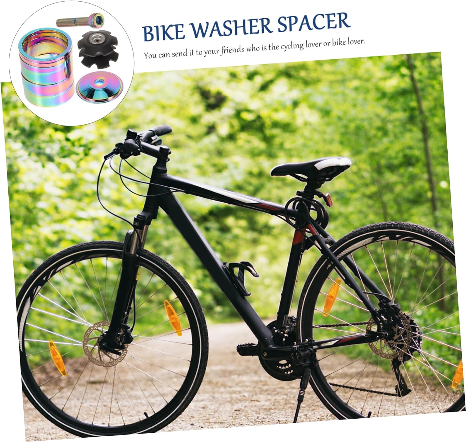 UPKOCH Road Bike Head Gasket Washer Spacer Mountain Sturdy Head Spacer Stem Head Spacers Washers Spacer Kit