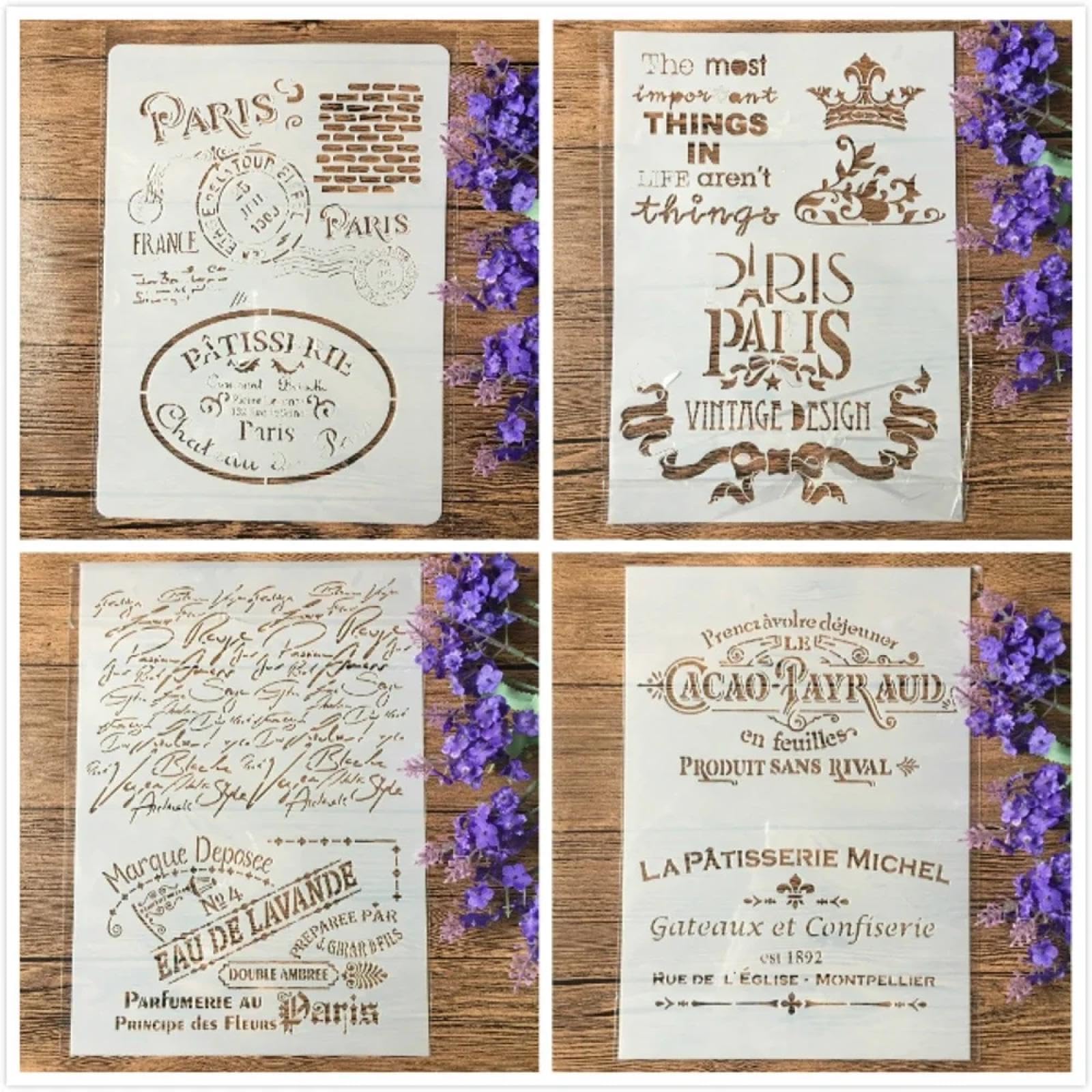 Pochoirs pour peinture sur meuble et mur pour relooker facilement votre décoration