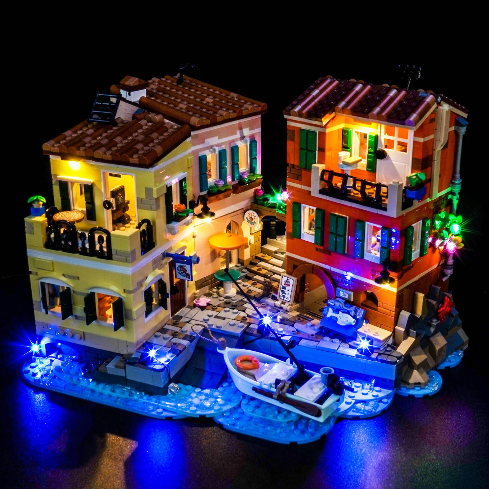 BrickBling Set de luces LED para Lego 21343 Viking Village (No Lego), set de iluminación decorativa para Lego Ideas 21343 villa vikinga juguete creativo – versión estándar, DE-P55001-21343 — view 20