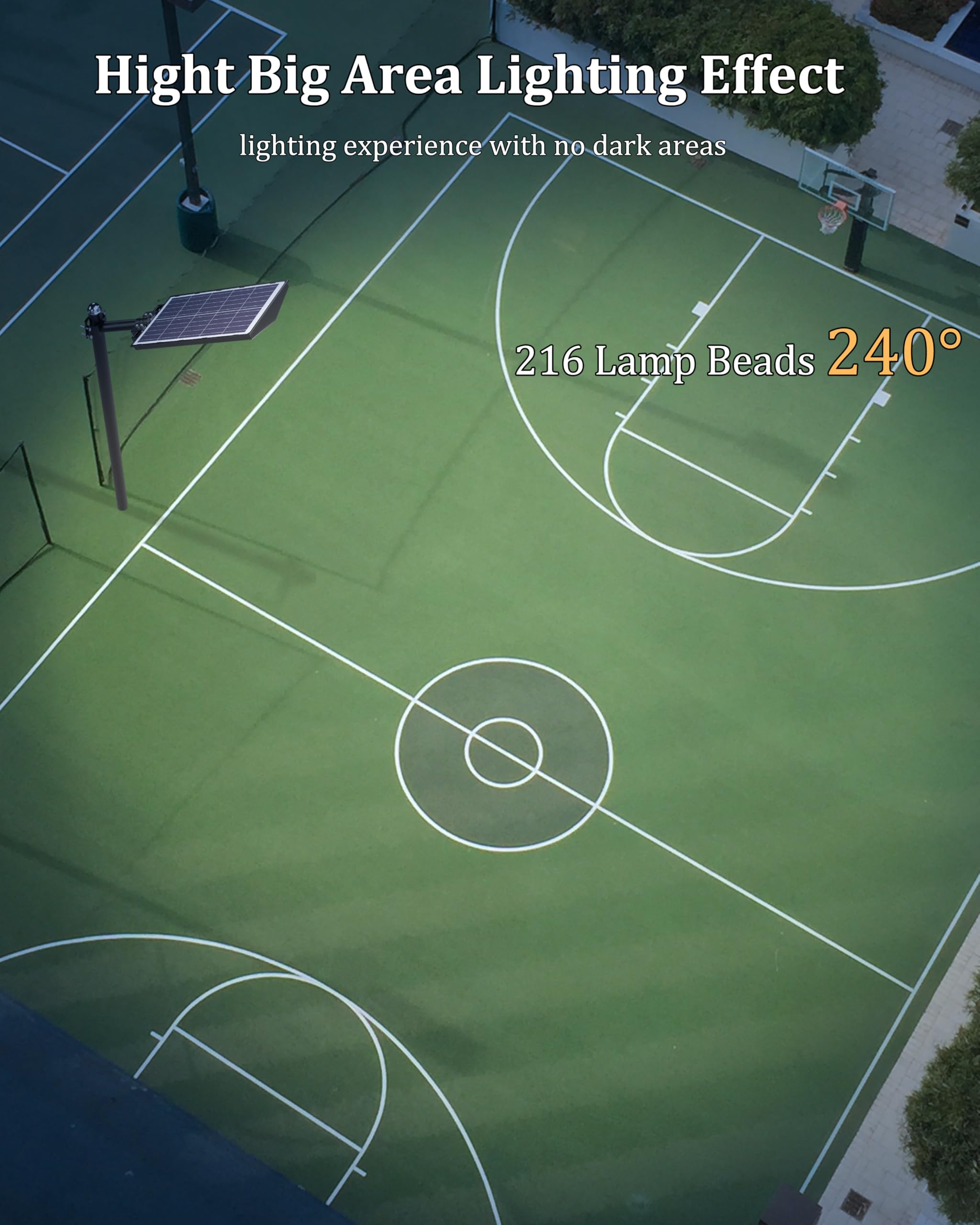 Ofuray Of-9800W Solar Straßenlaterne für Außen, Solarlampen mit Bewegungsmelder, 6500K Superhelle Led Solar Strahler Außen mit Fernbedienung, IP67 Wasserdicht Solarleuchte für Gärten, Garage, Straßen