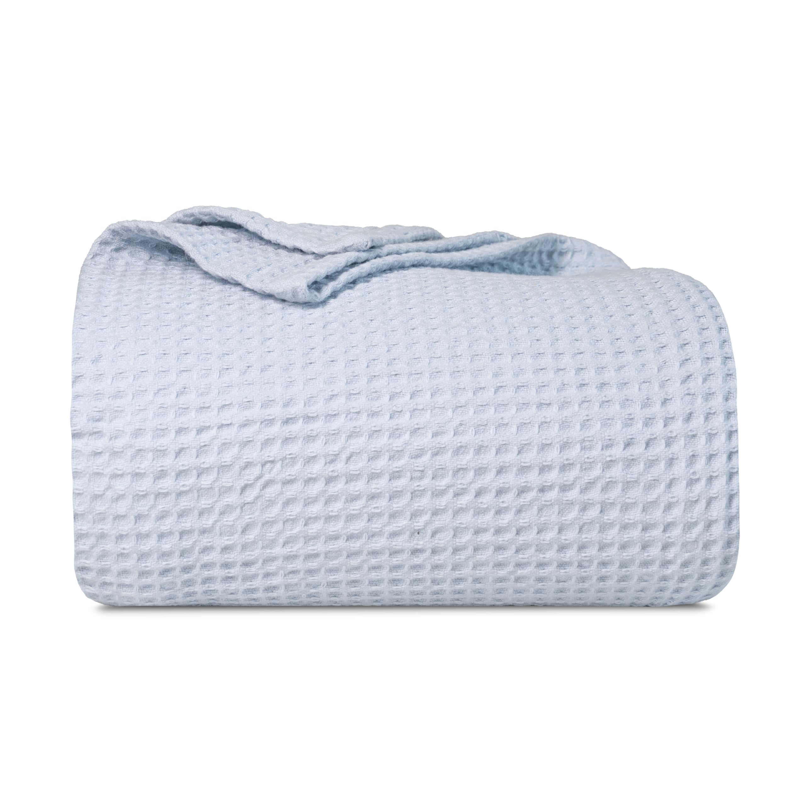 Couverture Double en Coton Bleu Ciel