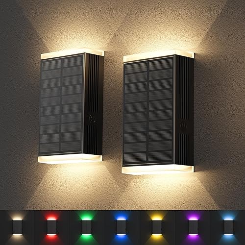 Miniatura 12 de Lámpara solar de pared para exteriores, 3000/4000/6000K, 3 modos de iluminación del anochecer al amanecer, aplique de pared IP67, impermeable,