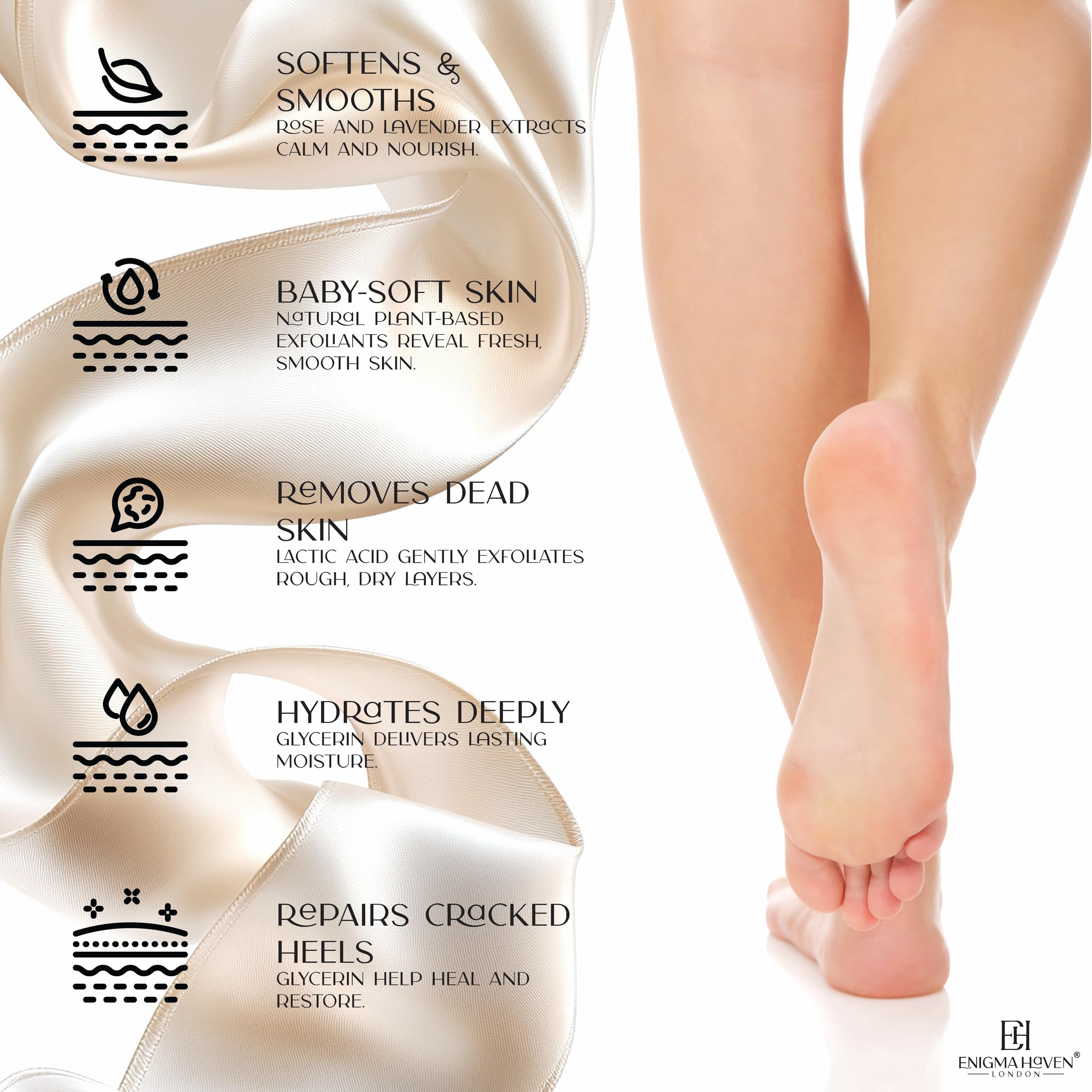Luxury Foot Peel Mask - Trattamento esfoliante a casa per piedi morbidi del bambino, ripara talloni screpolati, rimuove la pelle secca, rosa e lavanda, regalo per donne e uomini