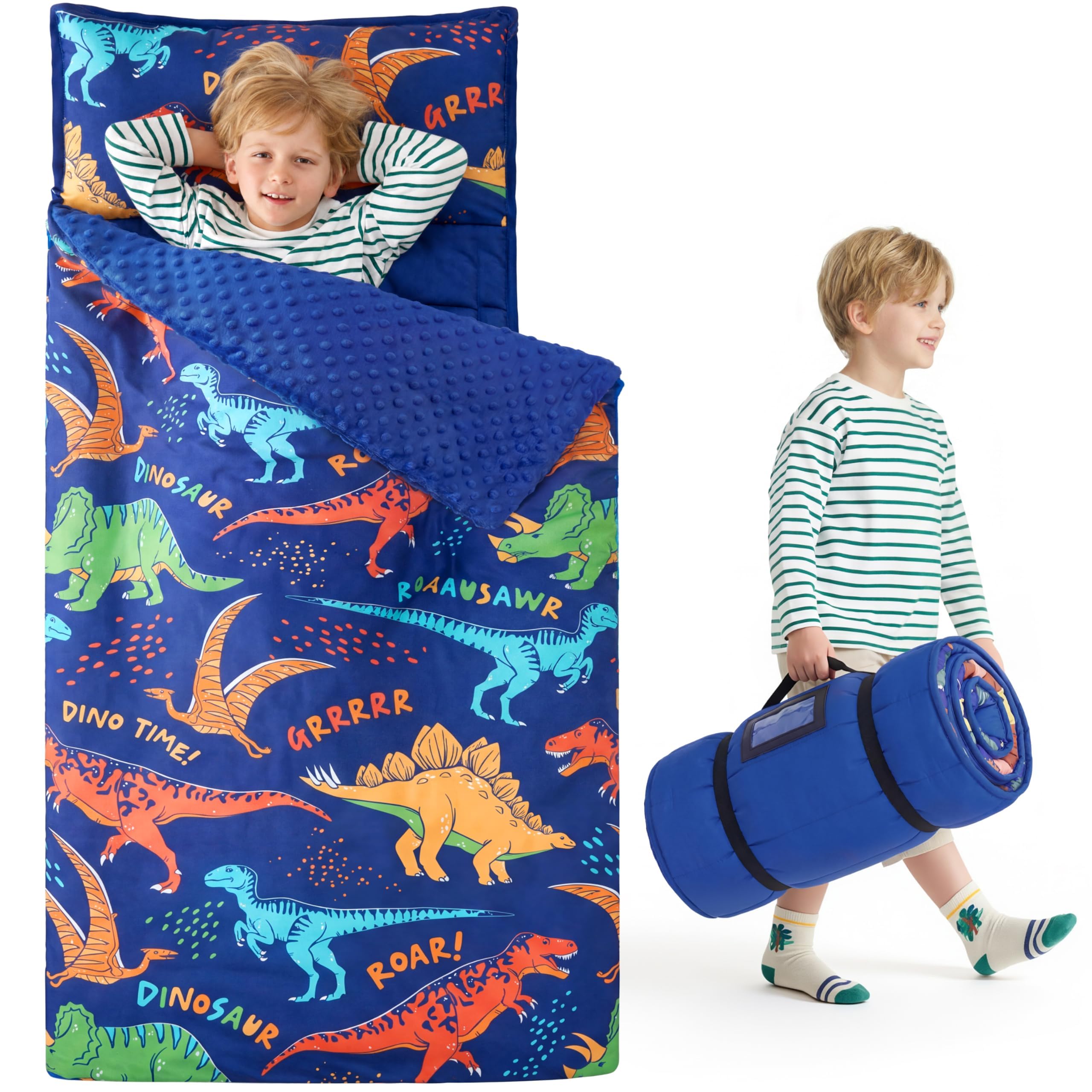 Amazon.com: JOIEDOMI Toddler Nap Mat with Removable Pillow and