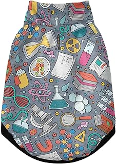 Science Scientific Objects Winter Dog Coats, Dog Cold Weather Coat, Super Warm Fleece Pet Jackets Soft Cozy Coat for Small Medium Large Cats Dogs Pets XXS