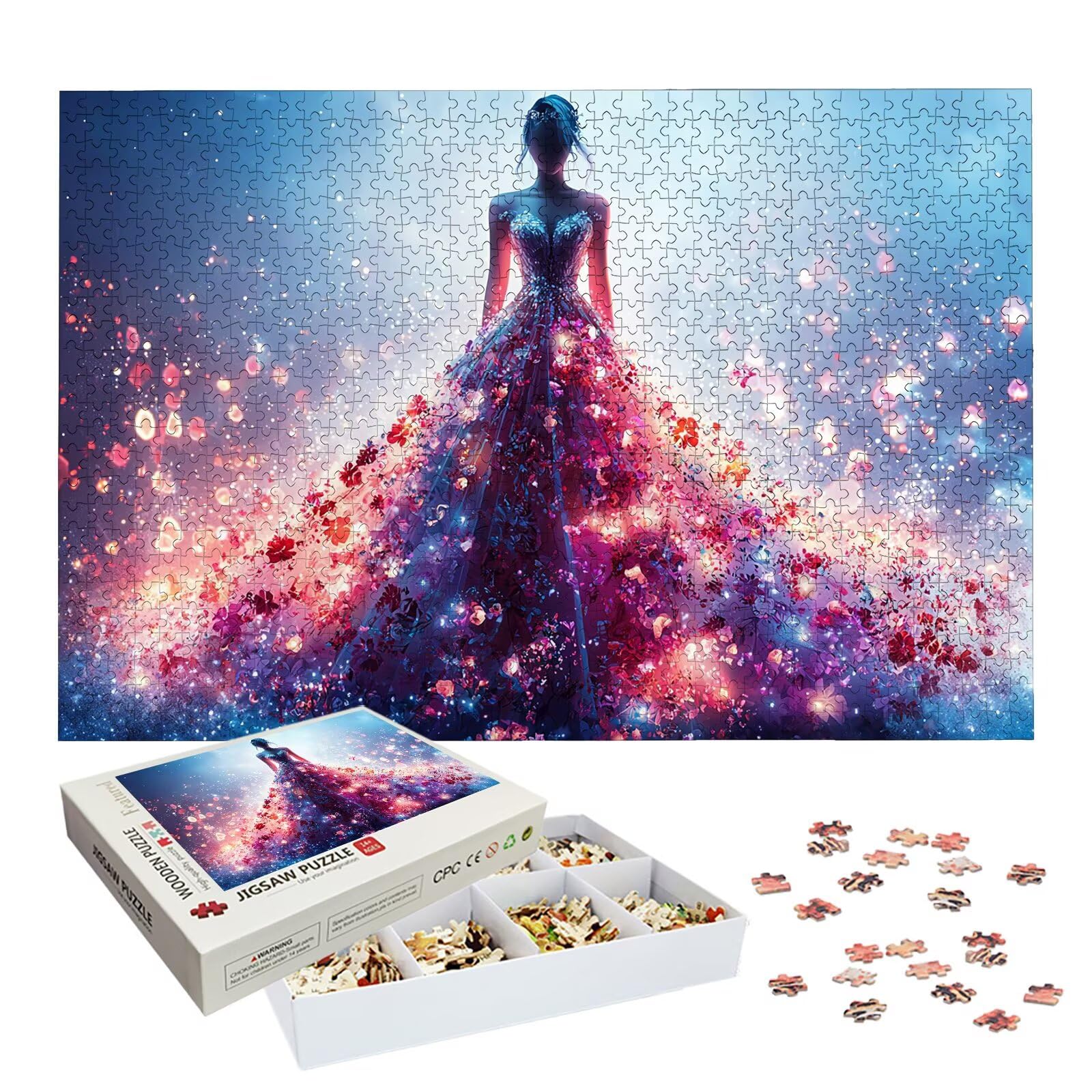 Puzzle 3000 Pièces Fantaisie, Puzzle 3000 Pièces Adultes et Enfants, Puzzles Bois avec Une Boîte d'Emballage Exquise, Jeu Éducatif Puzzles Mariage, Decoration Maison, Cadeau Femme, Cadeau Homme, -7041