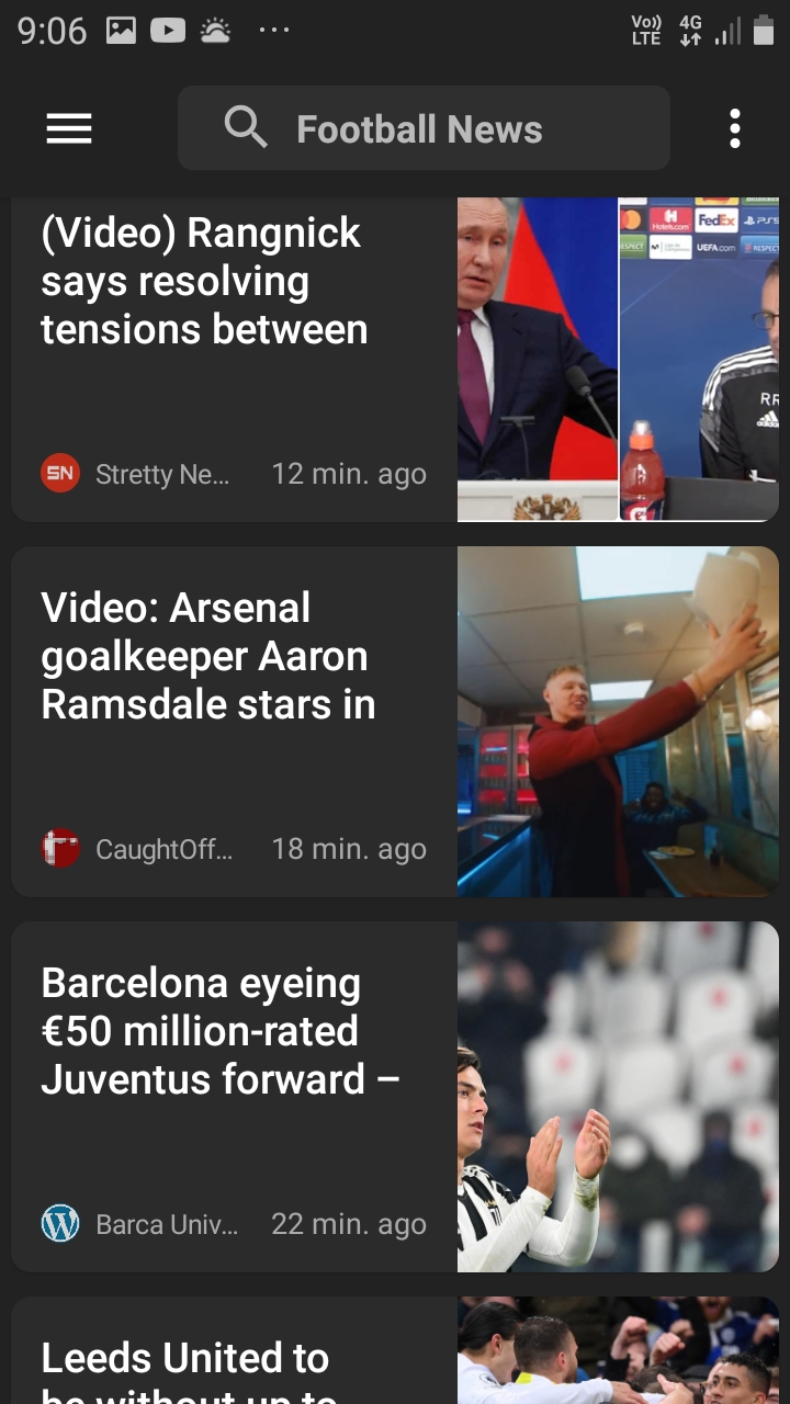 Football Live app su Amazon Appstore