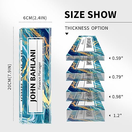 Miniatura 5 de Placa de nombre de escritorio personalizada, placa de nombre de acrílico para escritorio, decoración de escritorio de oficina para mujeres y