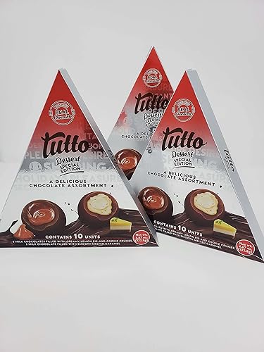 Miniatura 6 de Tutto Deliciosos chocolates con leche rellenos de almendras crujientes y caramelo suave, colección del día de San Valentín, 10 unidades, caja