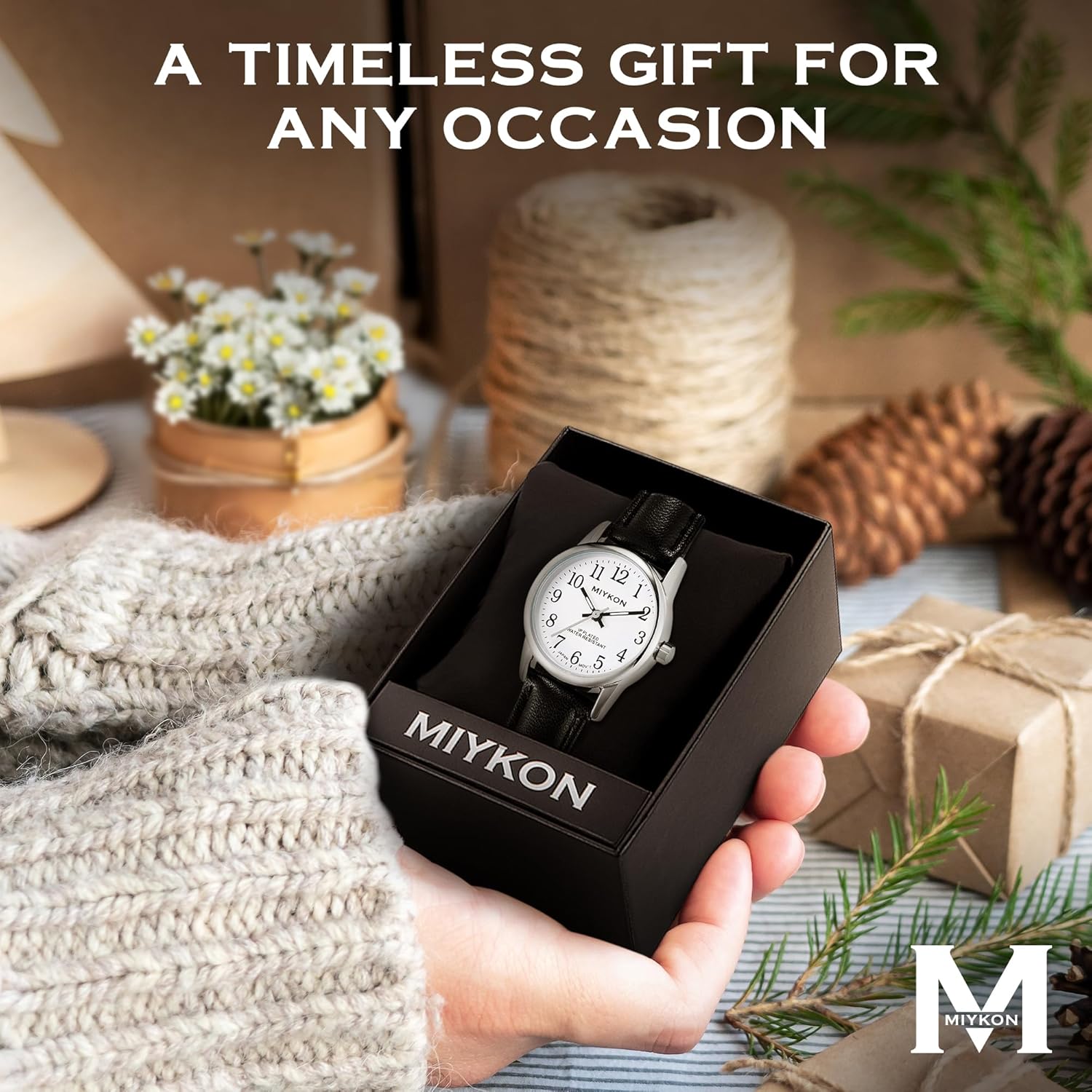 Miykon Ladies Watches for Women - Dainty Analog Womens Watches for Small Wrists with Genuine Leather Strap, Easy Reader Nurse Watch with Second Hand - Japan Quartz, Waterproof to 100ft - Image 7