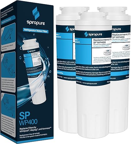 Miniatura 7 de SpiroPure SP-WP400 Filtro de agua para refrigerador certificado NSF para UKF8001, UKF8001AXX, filtro 4, EDR4RXD1, UKF8001AXX-200, UKF8001AXX-750,