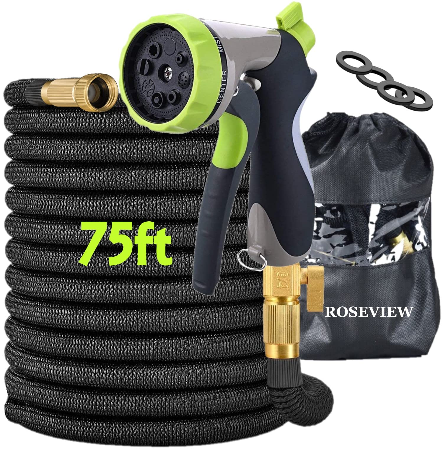 Buy Garden Hose 75ft Expandable Lightweight 75 Feet Water Hose Nozzle