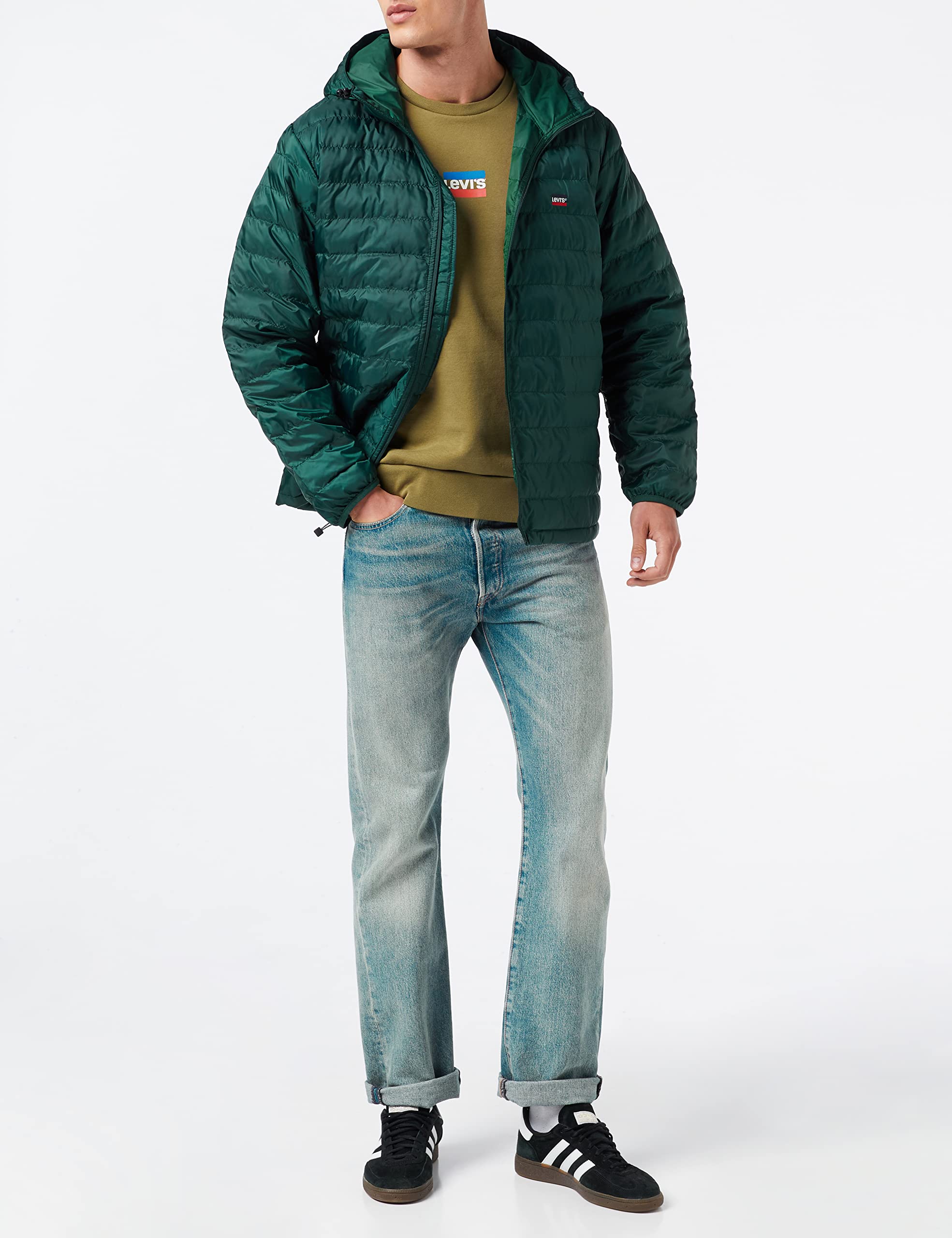 Levi's Mężczyźni Presidio Packable Jacket, Ponderosa Pine, M