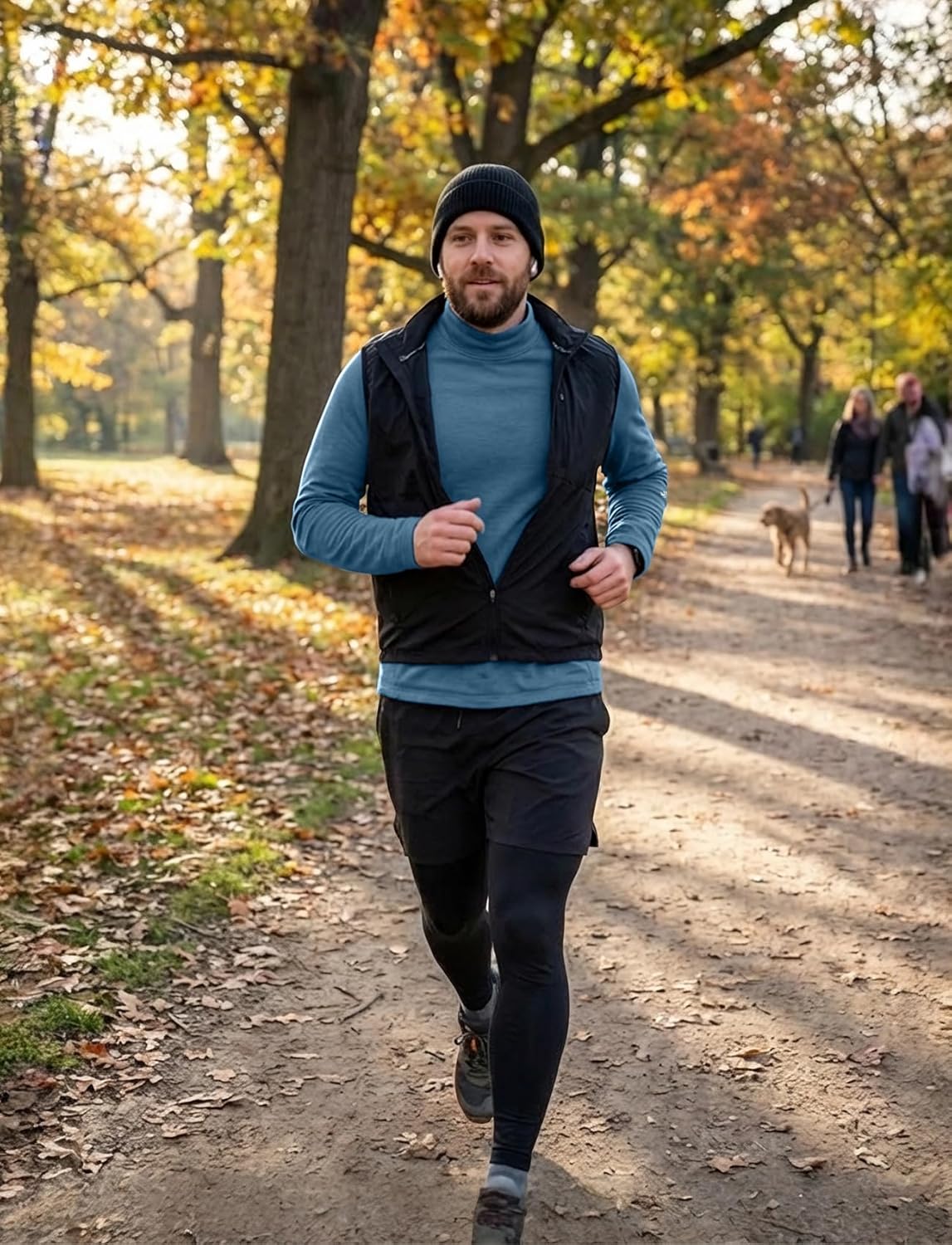 Zengjo Mens Mock Turtleneck Long Sleeve Shirts Thermal Baselayer Lightweight Athletic-Fit Undershirt for Cold Weather Sports - Image 3