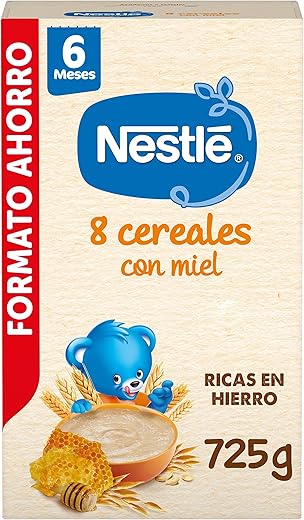 Nestlé Nestle Papilla 8 Cereales con Miel, 725 g