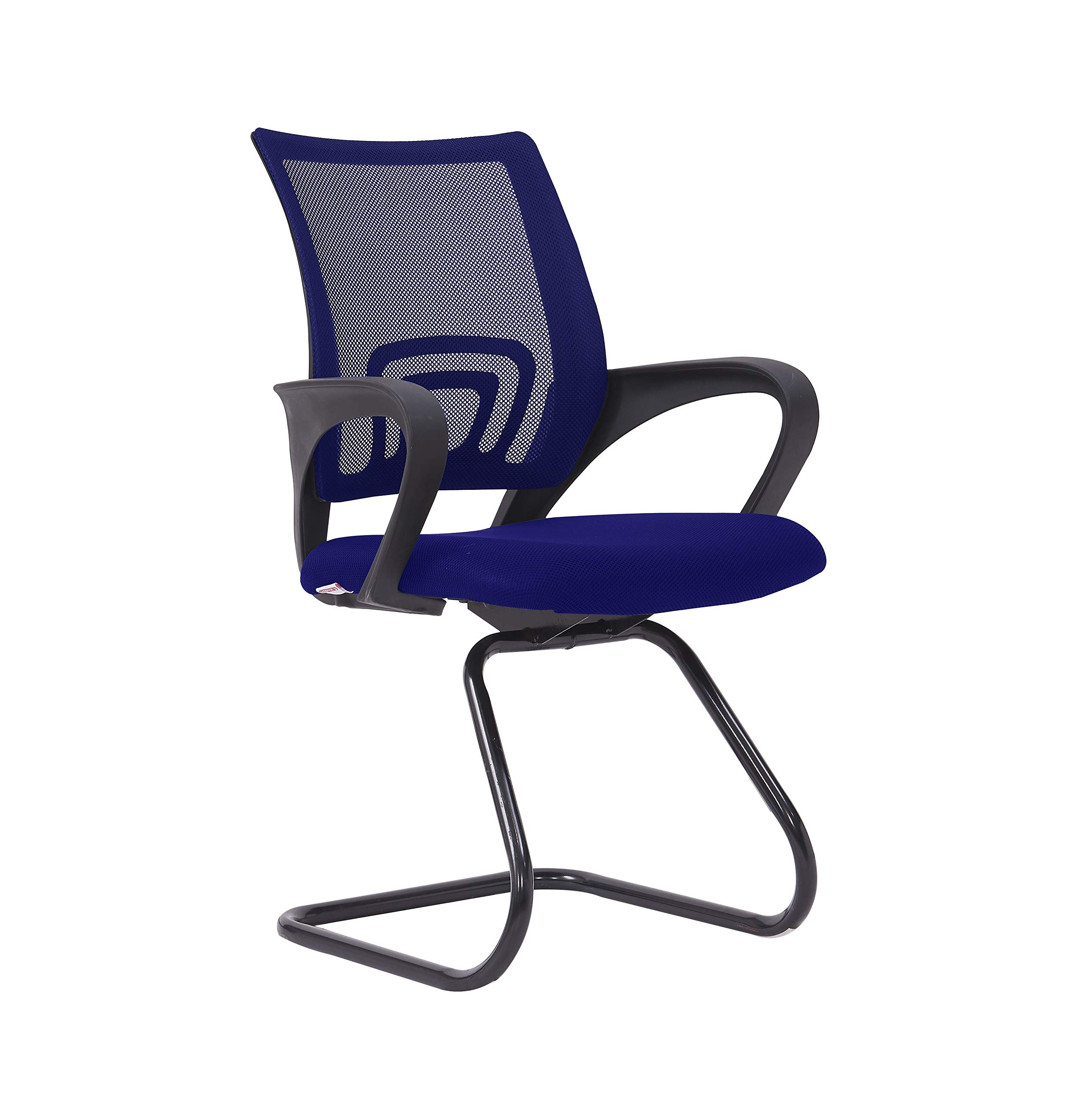 Mahmayi Sleekline 69001C Chair Mesh Modern Ergonomic Executive Visitor Chair, High Back Arm Chair, Oversized Seat Cushion Home & - Blue, Home Desk Chairs, 69001C_Visitors_Blue