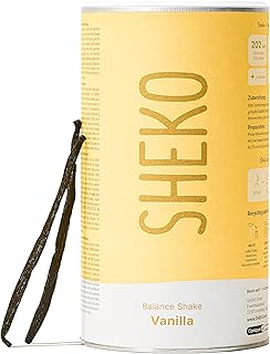 SHEKO Balance Shake Vanille - 21 Cremige Mahlzeitenersatz Shakes zum Abnehmen - Proteinreich, Glutenfrei & Natürlicher Geschmack - Abnehmen Shake