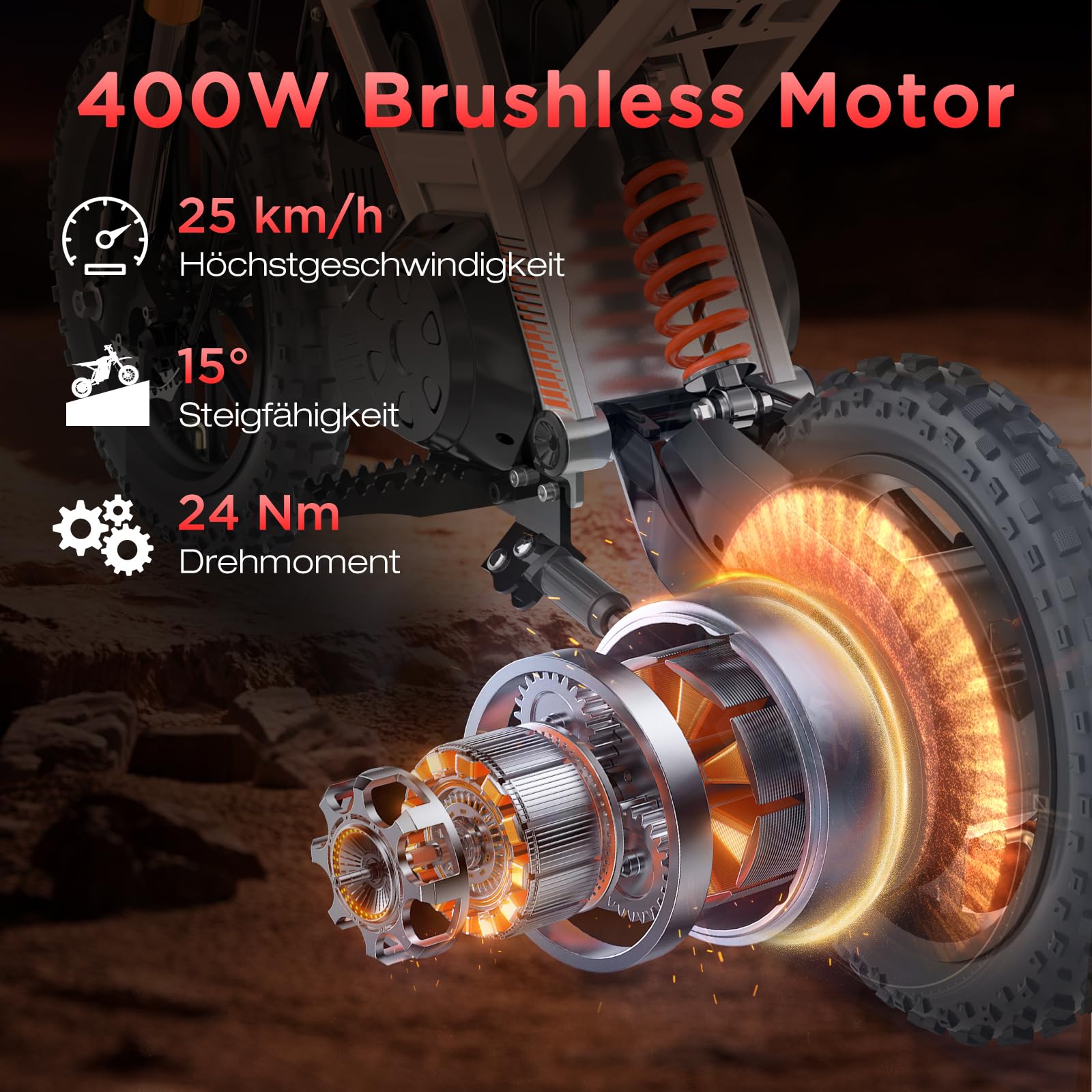 HITWAY Elektro Motorrad Kinder, Elektromotorrad mit 36V 10.4Ah Batterie, 10/15/25 KMH Geschwindigkeitsmodus, 30-45 km Reichweite, 14 Zoll Luftreifen, doppelte Stoßdämpfung, Motorrad für 8+Jährige