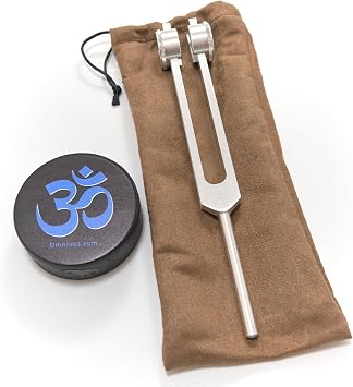 Otto 128 Weighted Tuning Fork w/Activator for Healing, Made in The USA, Sound Therapy for Reducing Inflammation, Meditation, Relaxation, Sound Healing Instruments & Sound Therapy Instruments