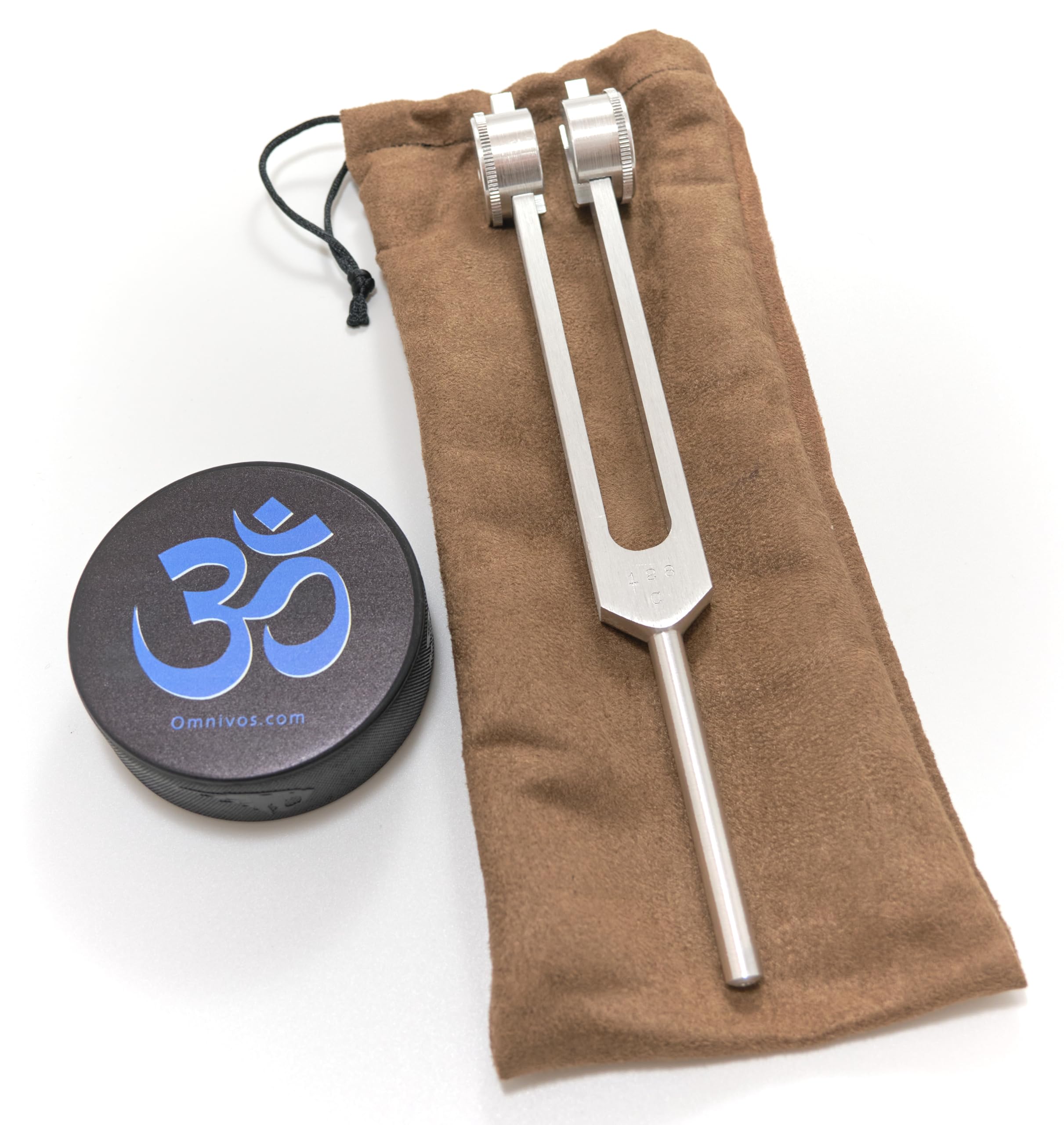 Otto 128 Weighted Tuning Fork w/Activator for Healing, Made in The USA, Sound Therapy for Reducing Inflammation, Meditation, Relaxation, Sound Healing Instruments & Sound Therapy Instruments