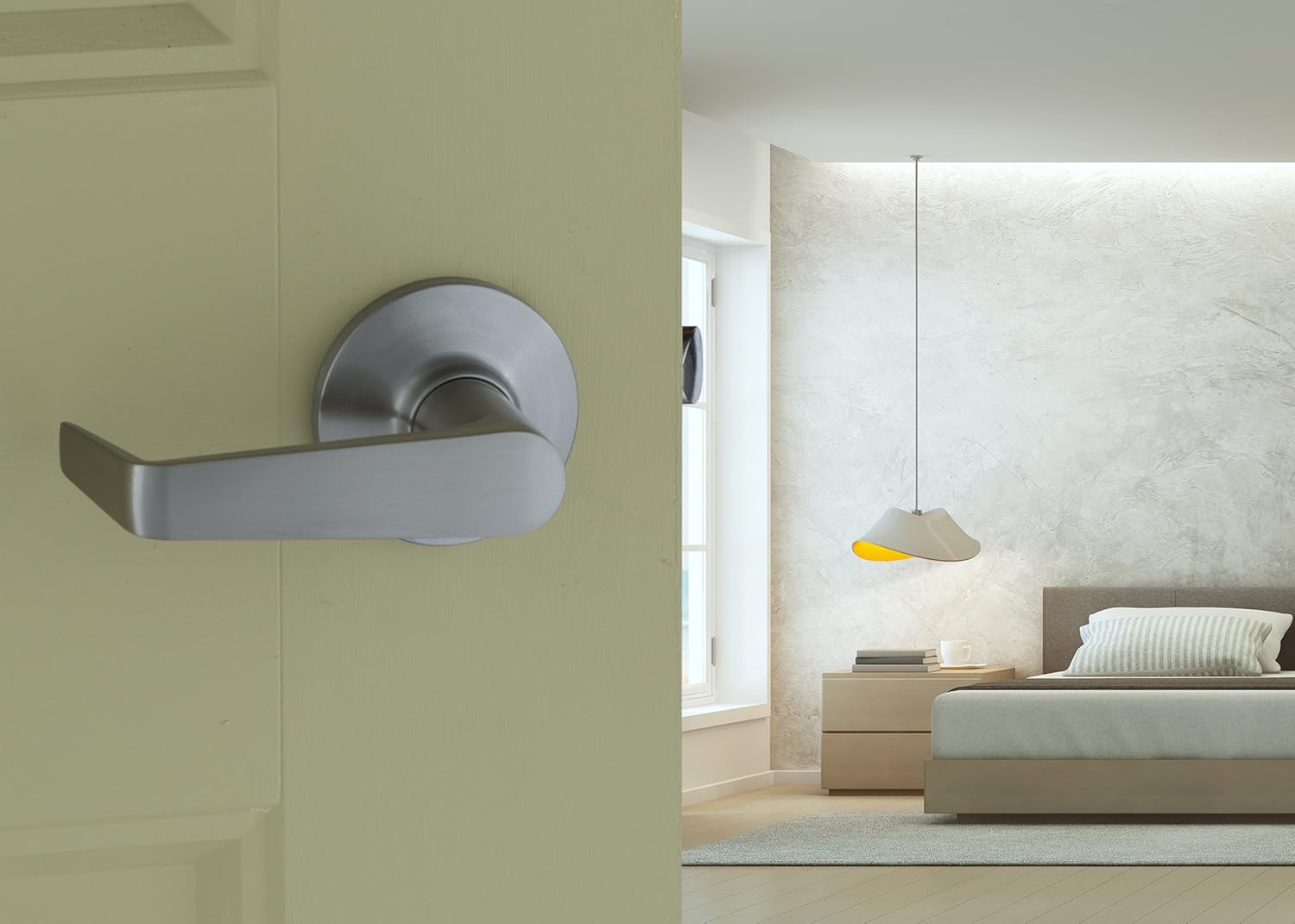 Copper Creek AL7220SS Avery Grade 1 Lever Passage Wfl Ul, Satin Stainless