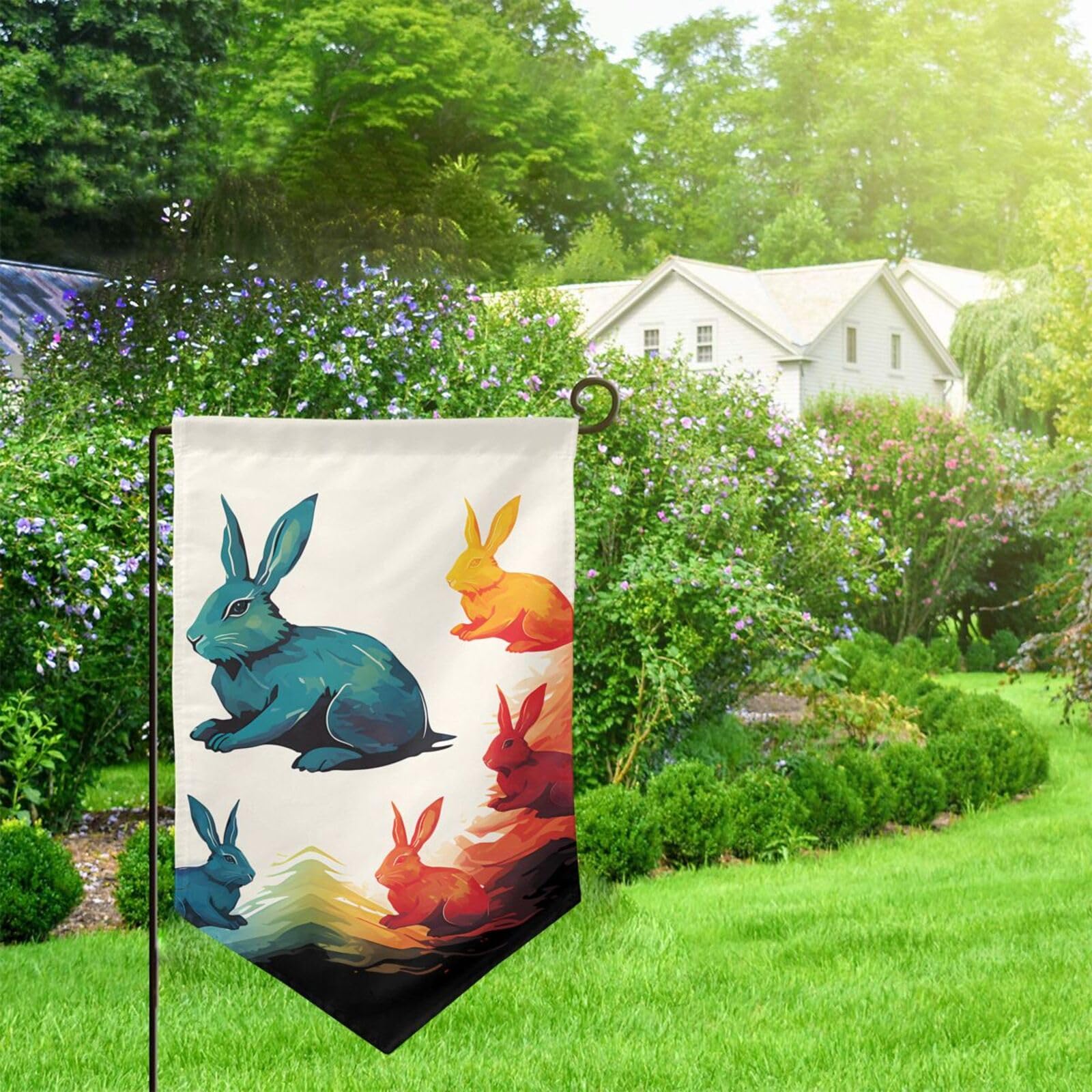 Oster-Gartenflagge 'Willkommen' – 30,5 X 45,7 Cm, Doppelseitig, Wetterfest Für Draußen