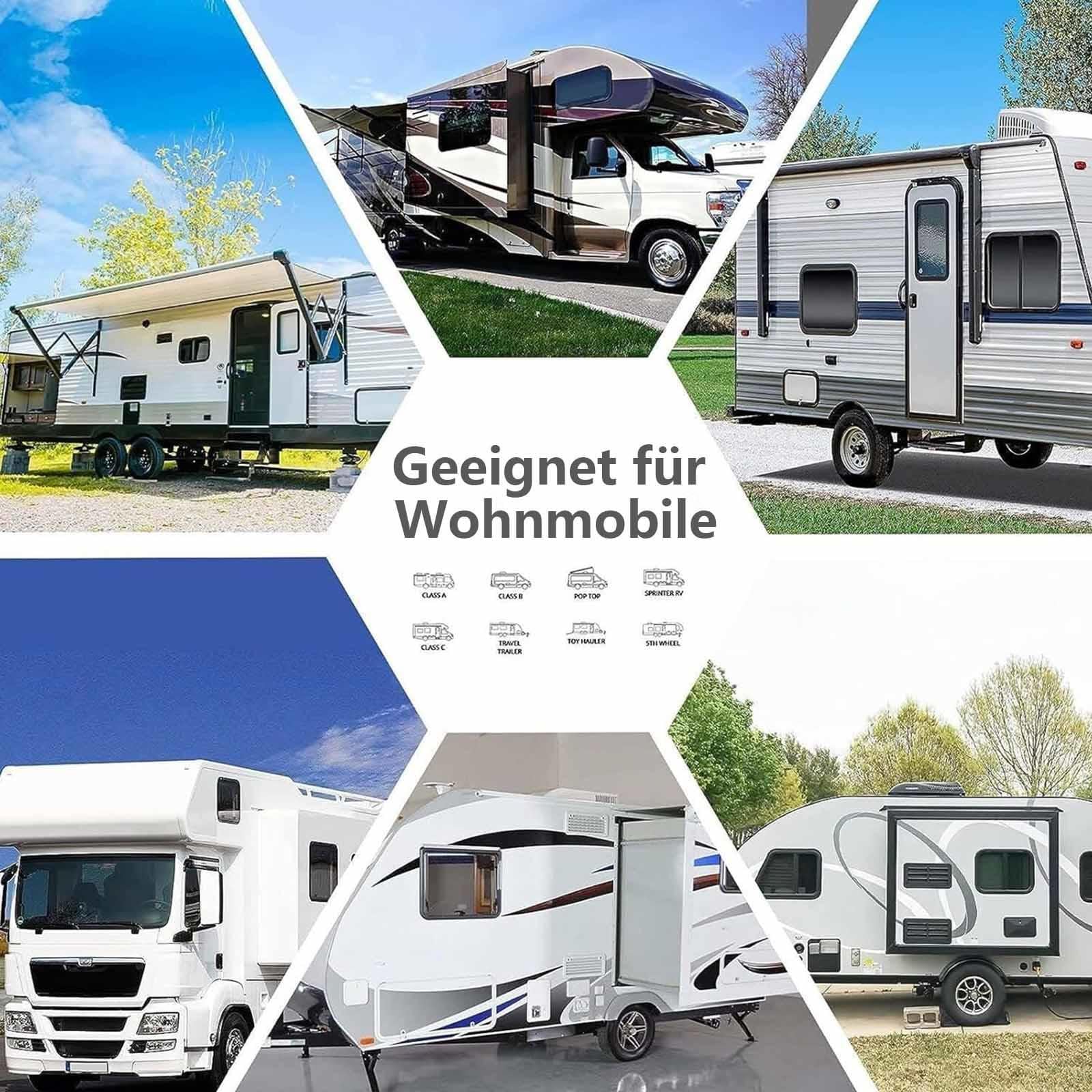 Luftvorzelt Für Wohnwagen Zubehör, Luftpolster Aufblasbar, 240 cm, Inkl Transparenten Innenschlauch für Andruckstange Vorzelt Zubehör Geeignet für Wohnwagen Vorzelt