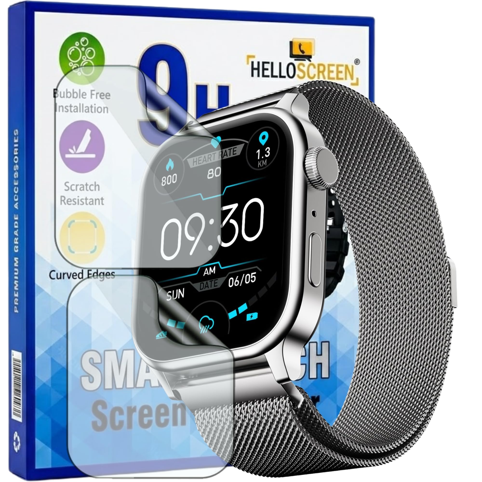 Casio F-91W Screen Protector - 2 Pack, Scratch Resistant -17 Casio F-91W Screen Protector - 2 Pack, Scratch Resistant -17