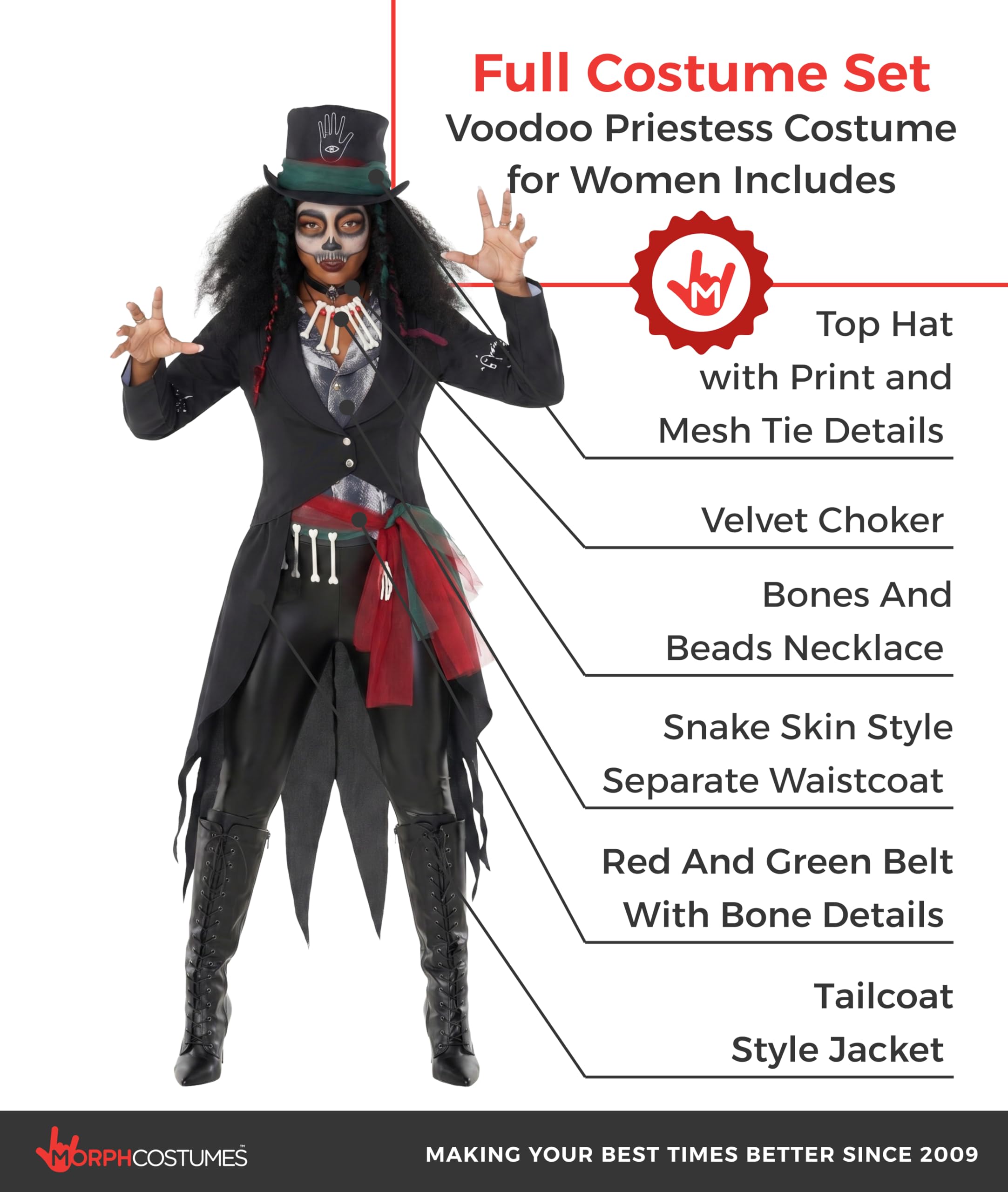 Halloween Kostüm Damen, Hexenkostüm Damen, Halloween Kostüm Damen Voodoo, Kostüm Zauberin Damen, Voodoo Priesterin Kostüm, Damen Halloween Kostüm Hexe, Faschingskostüm Hexe Damen, Damen Hexenkostüm