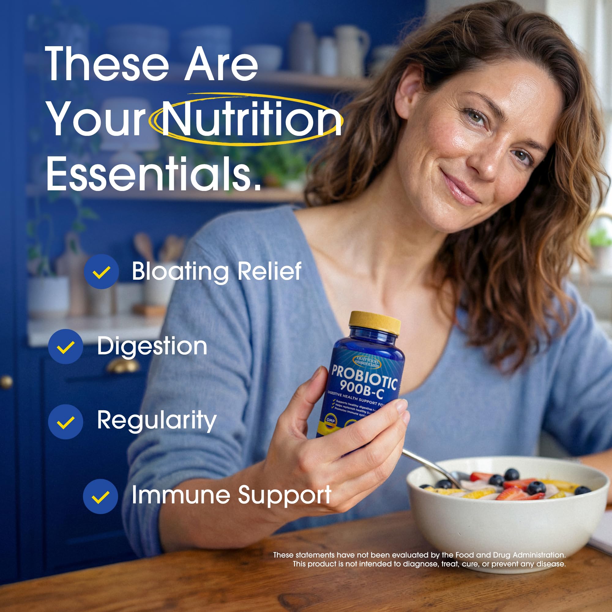Probiotics for Women and Men - with Lactase Enzyme and Prebiotic Fiber for Digestive Health - 80 Percent + More Potent Supplement for Gut Health Support - Vegan Formula — Amazon image 5