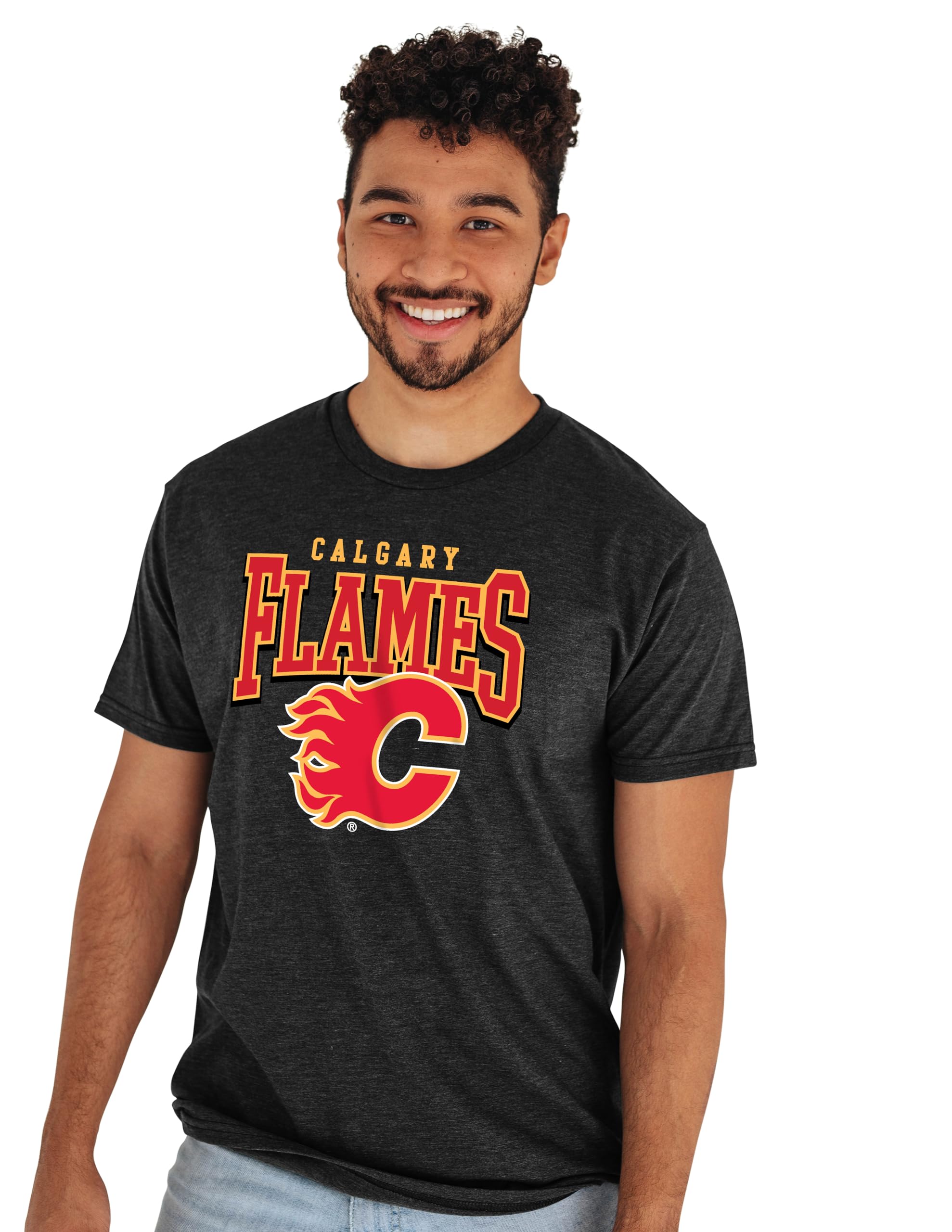 Blue 84 NHL Officially Licensed T-Shirt Heathered Black
