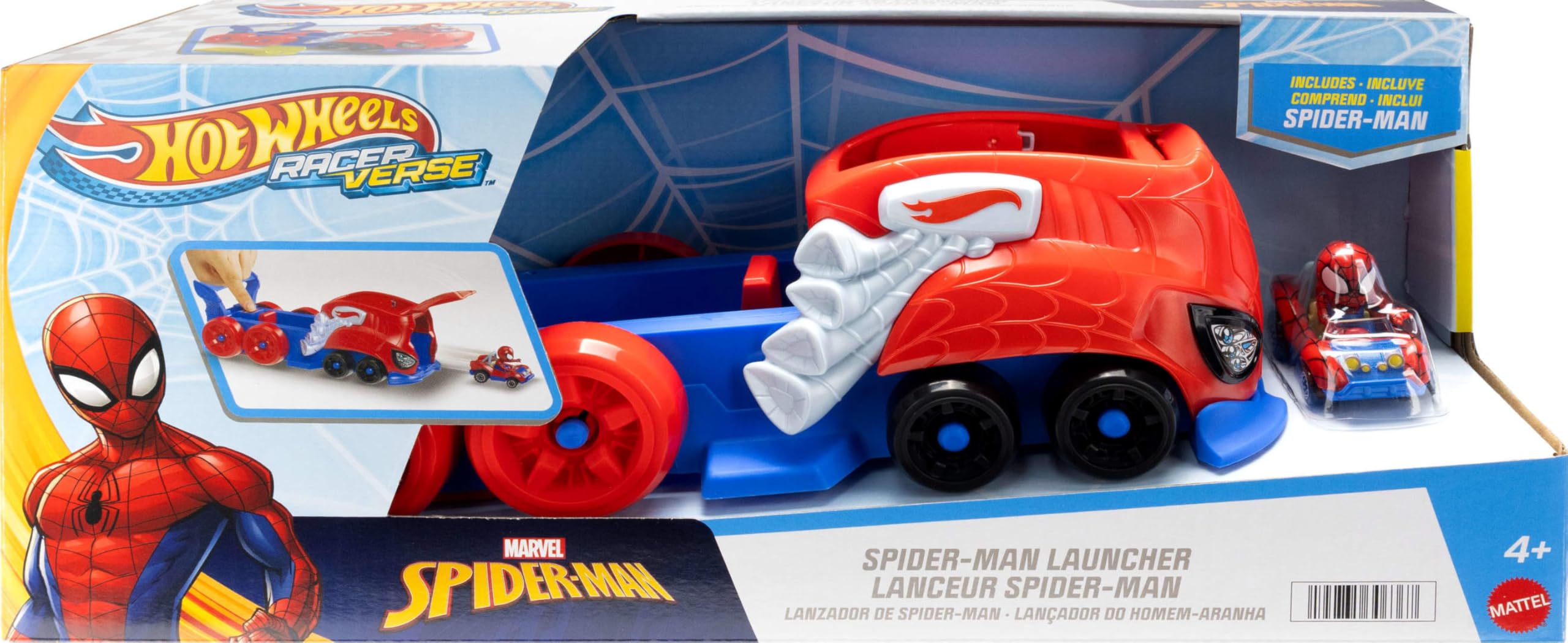 Amazon.com: Hot Wheels Toy Car Track Set, Spider-Man Large-Scale