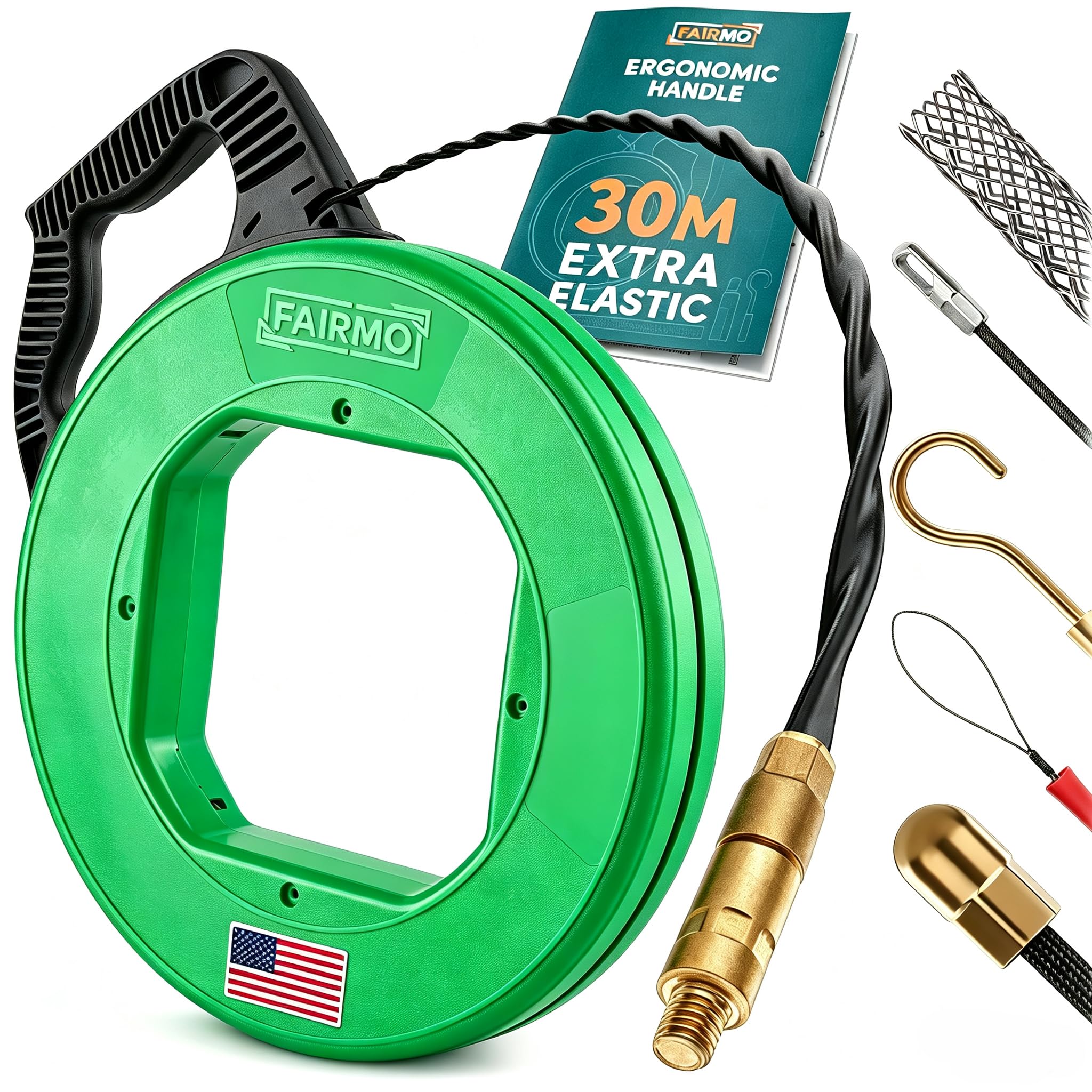 Fish Tape with 5 Adapters - 98.5 ft -1 Fish Tape with 5 Adapters - 98.5 ft -1
