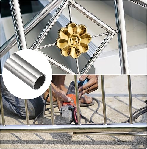 Miniatura 8 de METALLIXITY Tubo de acero inoxidable 304 (0.472in de diámetro x 0.020in de profundidad x 11.811in de largo), tubo recto - para muebles del hogar,