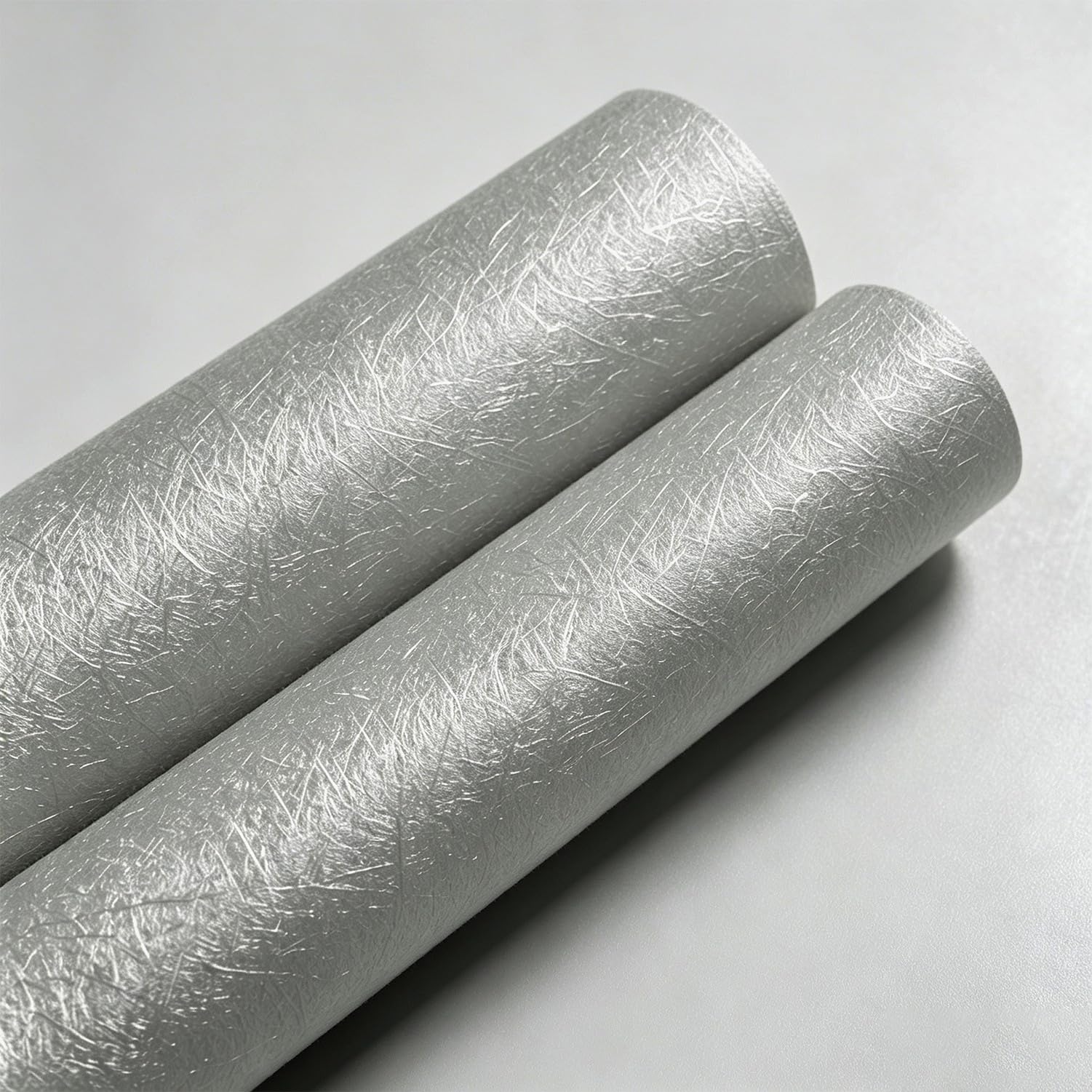 Vinilo Autoadhesivo de Papel Pintado Pelar y Pegar Removible Impermeable Adhesivo para Muebles Encimeras Revestimiento de Paredes y Renovación de Superficies De, Silver-Gray, 60cmx5m