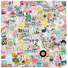 Pack of 200 Aesthetic Stickers Vsco Stickers Waterproof Vinyl Stickers Vinyl Sticker Set for Stickers Laptop Scrapbook Guitar Cup Water Bottle Mobile Phone etc